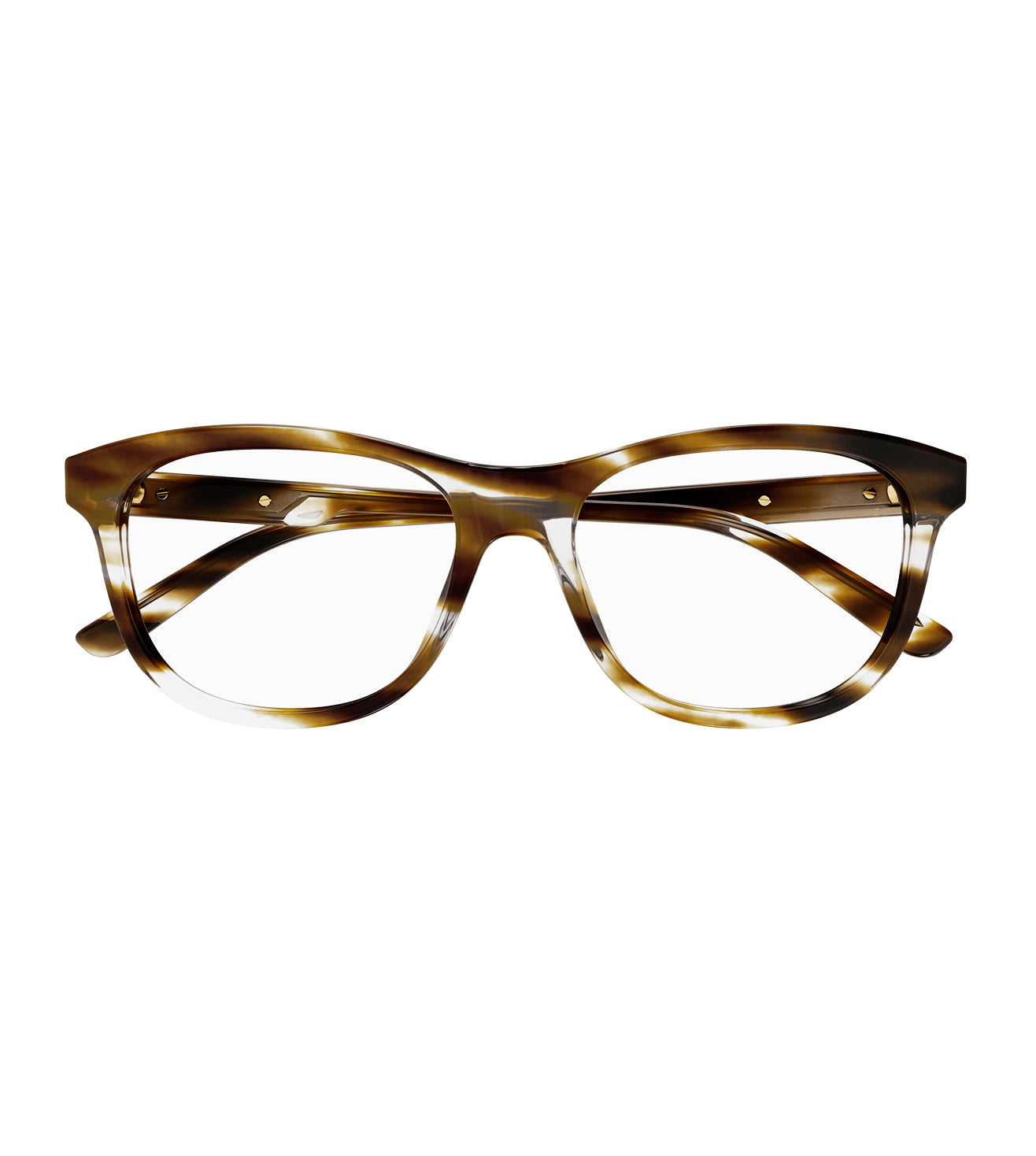 Gucci Men's Havana Wayfarer Optical Frame