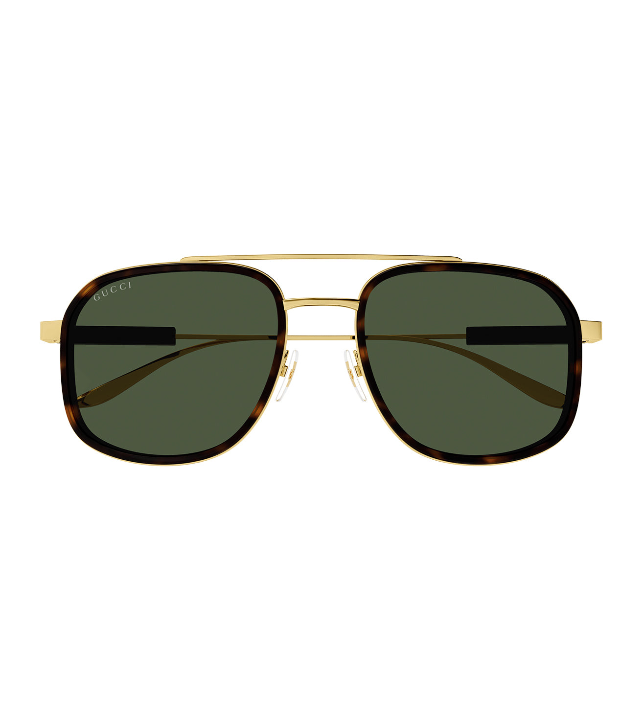 Gucci Men's Green Aviator Sunglasses