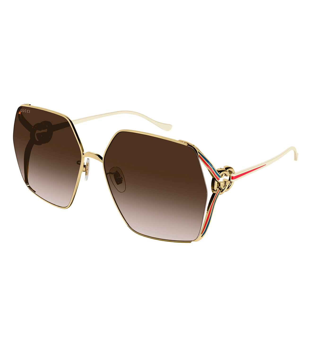 Gucci Women's Brown Oversized Sunglasses