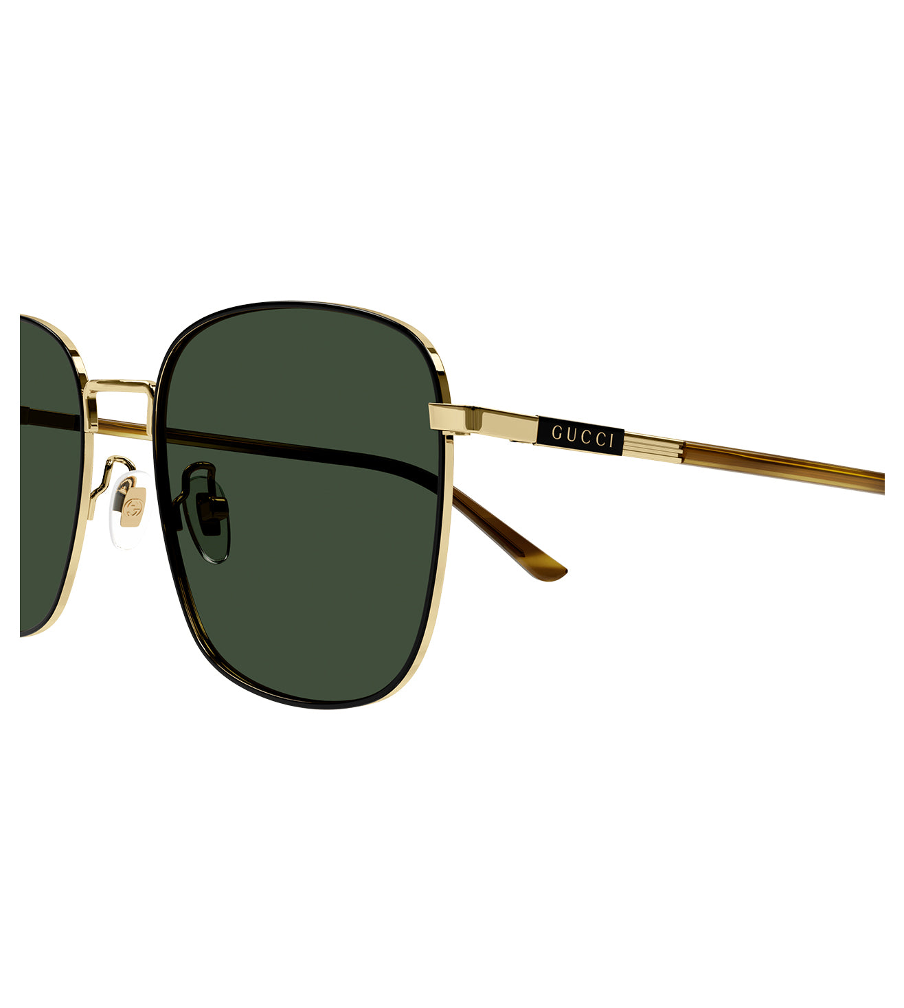 Gucci Men's Green Square Sunglasses