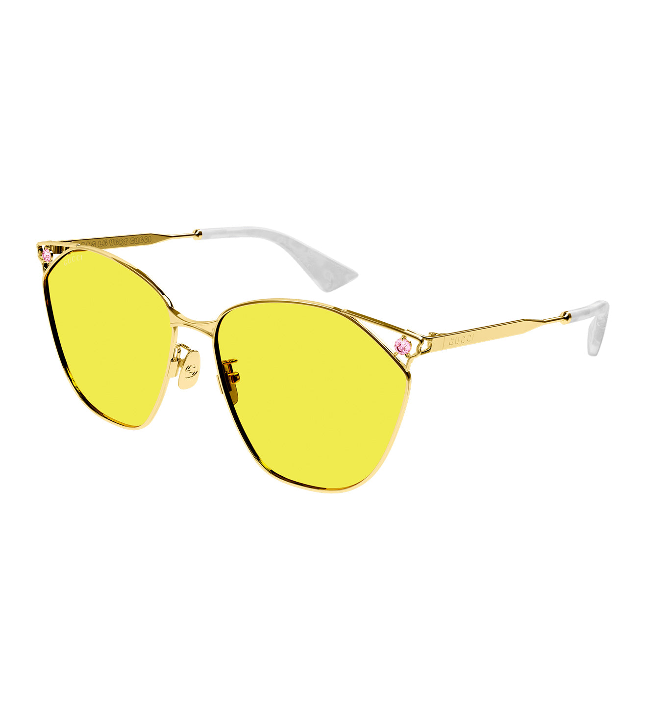Gucci Women's Yellow Butterfly Sunglasses