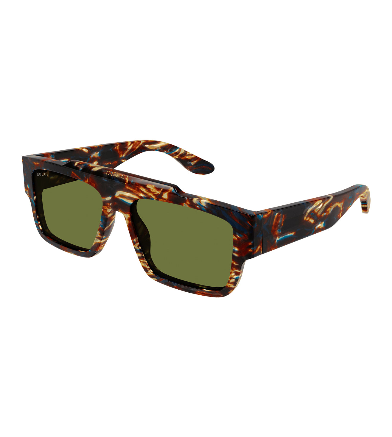 Gucci Men's Green Square Sunglasses