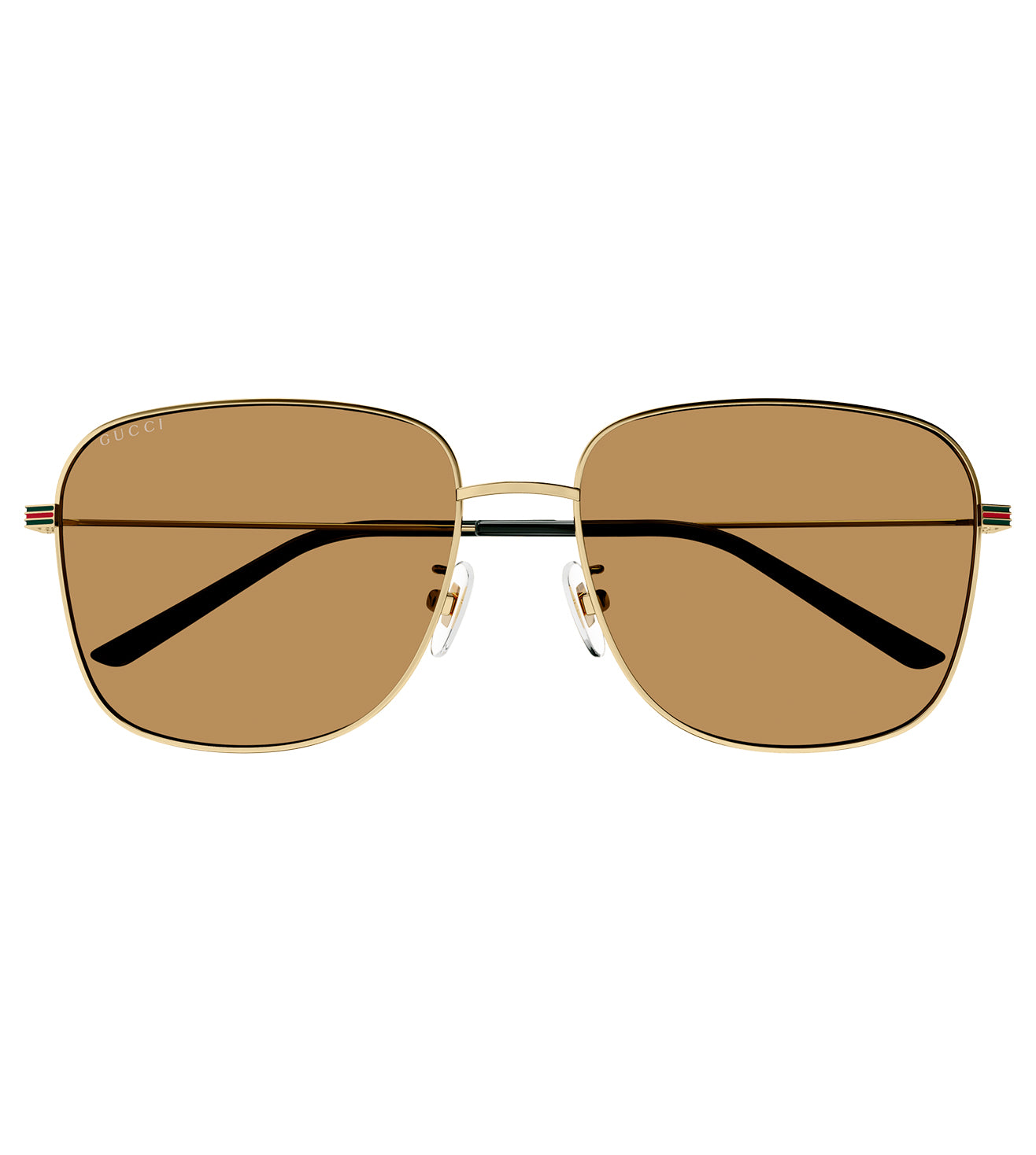 Gucci Men's Brown Square Sunglasses