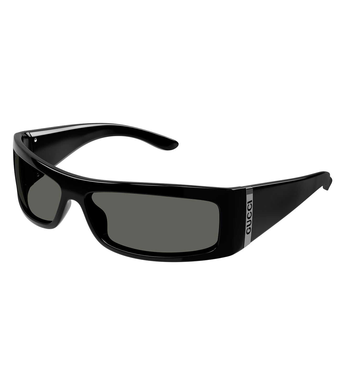 Gucci Men's Grey Rectangular Sunglasses
