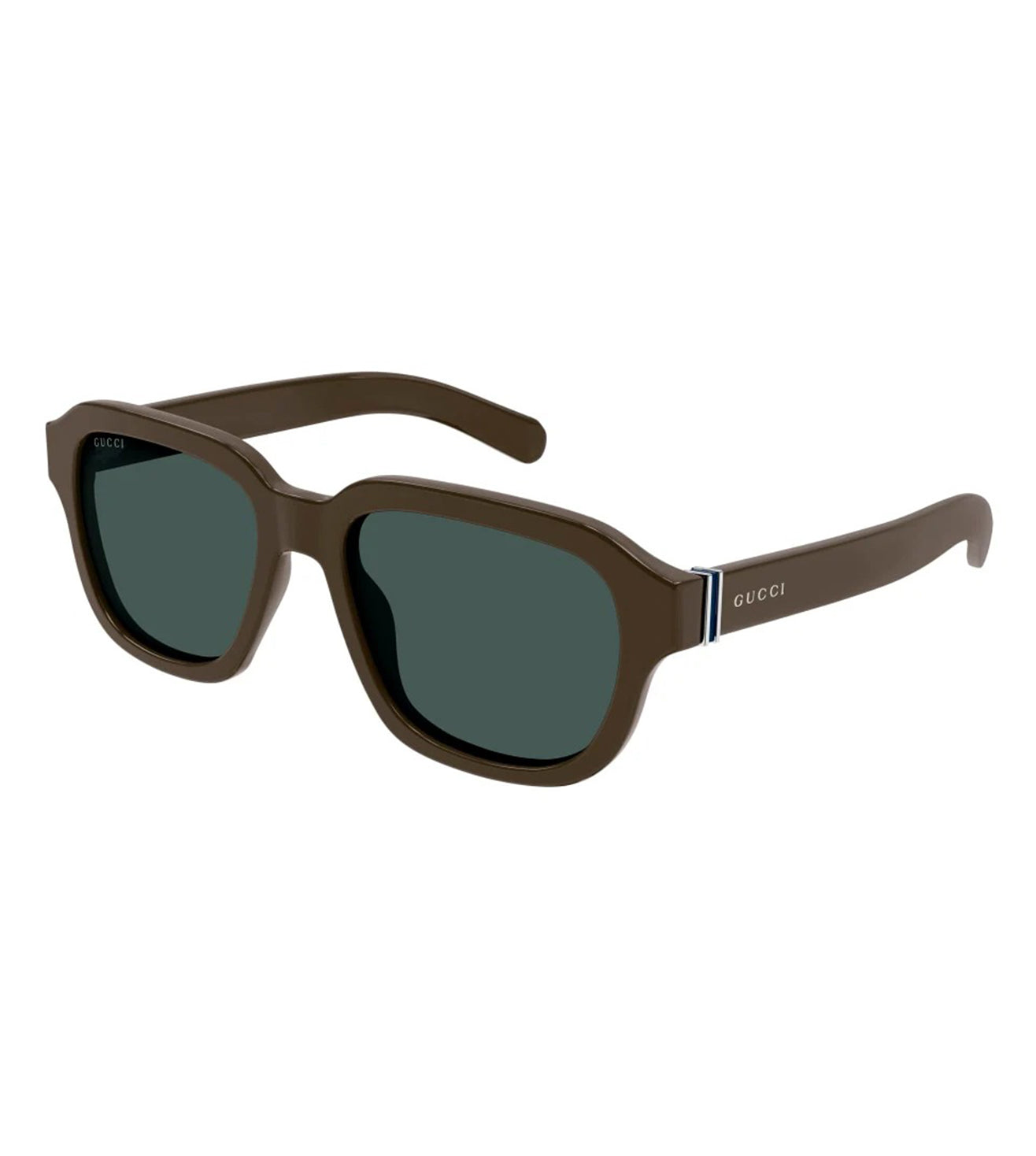 Gucci Men's Green Square Sunglasses