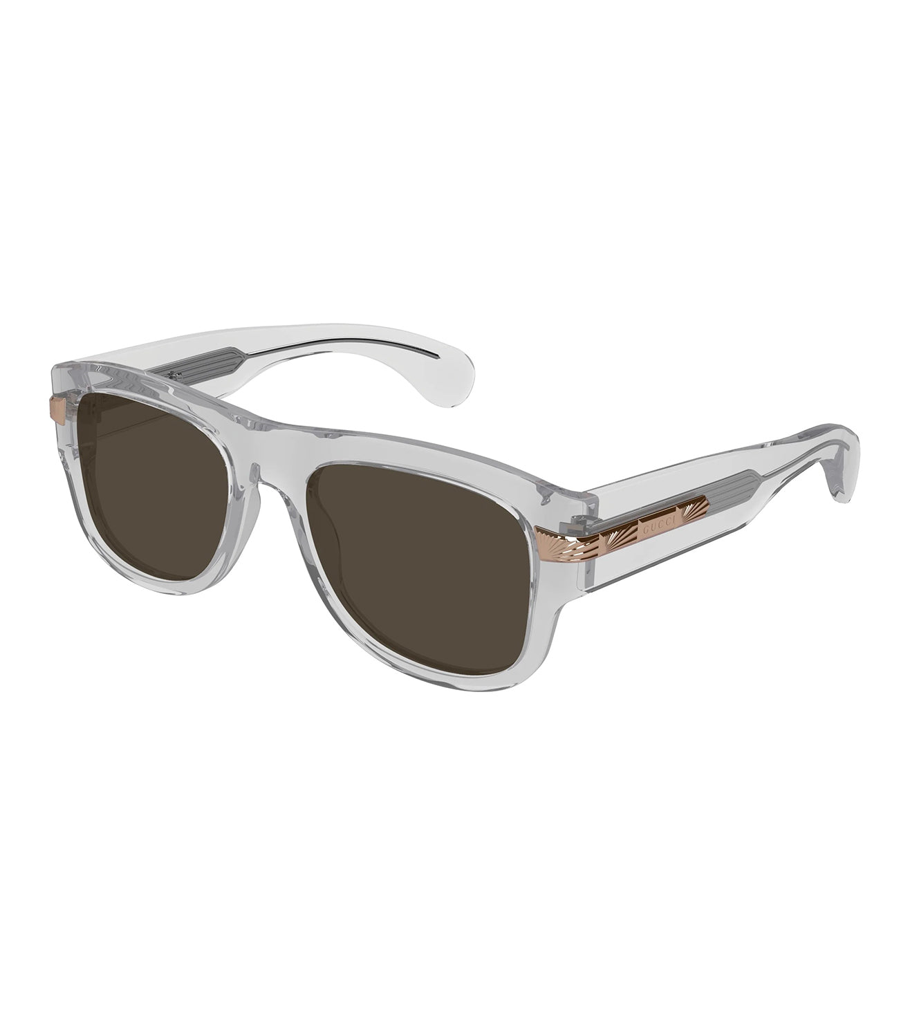 Gucci Men's Brown Square Sunglasses
