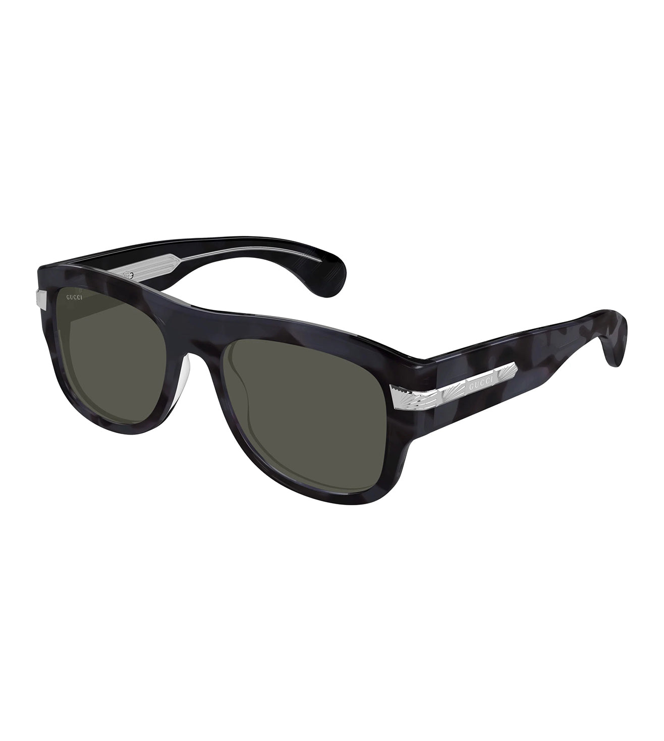 Gucci Men's Grey Square Sunglasses