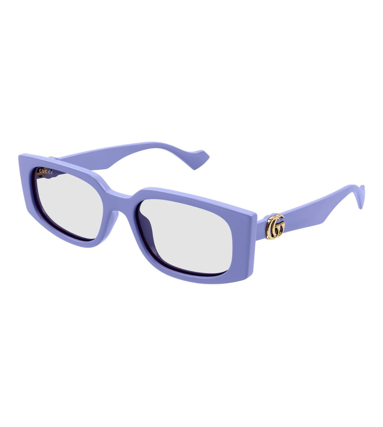 Gucci Women's Light Blue Rectangular Sunglasses