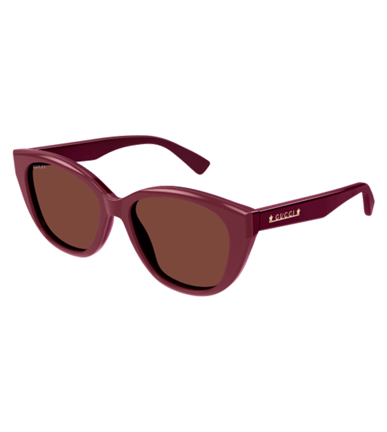 Gucci Men's Burgundy Cat-Eye Sunglasses