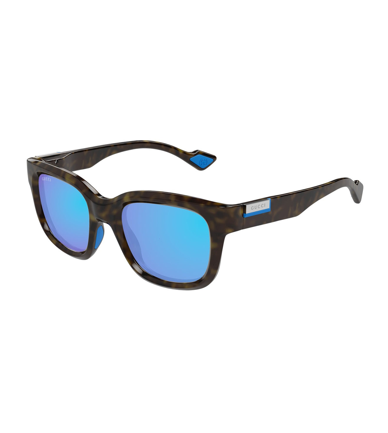 Gucci Men's Blue Square Sunglasses