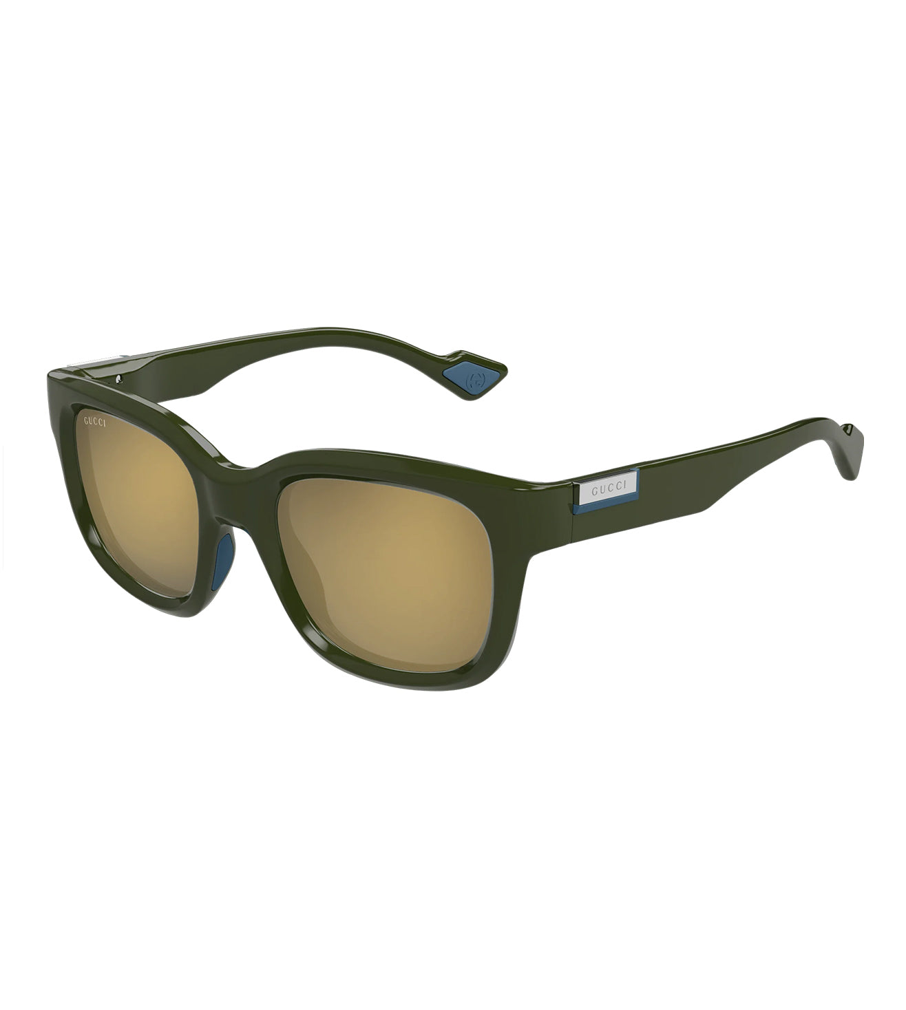 Gucci Men's Gold Square Sunglasses