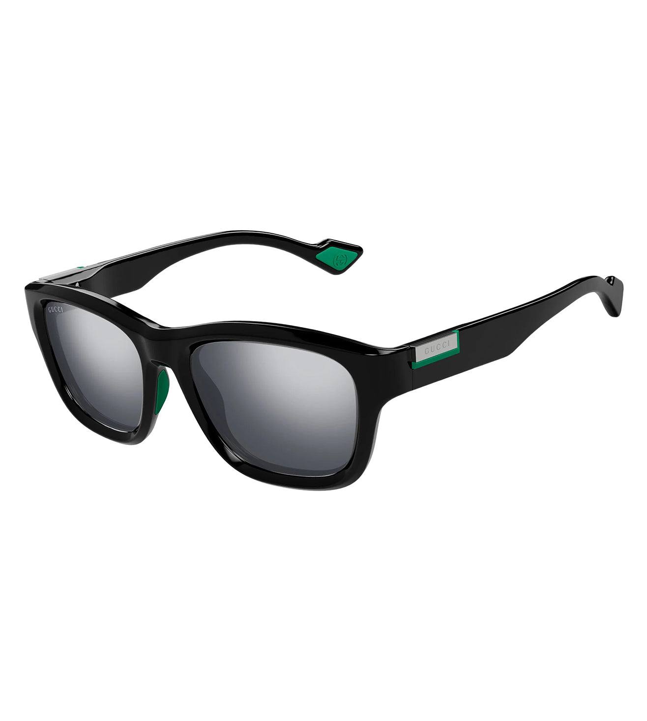 Gucci Men's Silver Rectangular Sunglasses