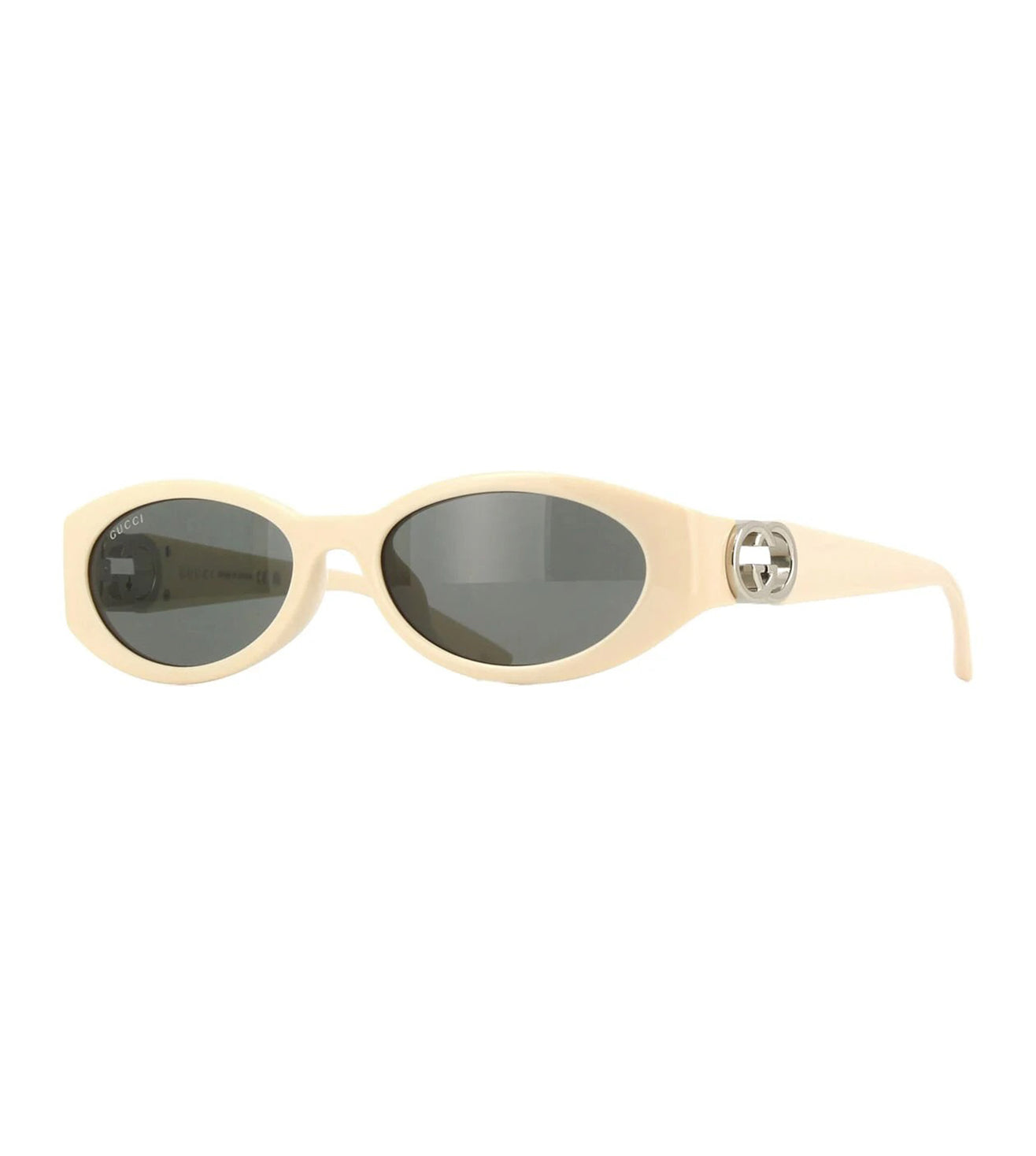Gucci Women's Grey Oval Sunglasses