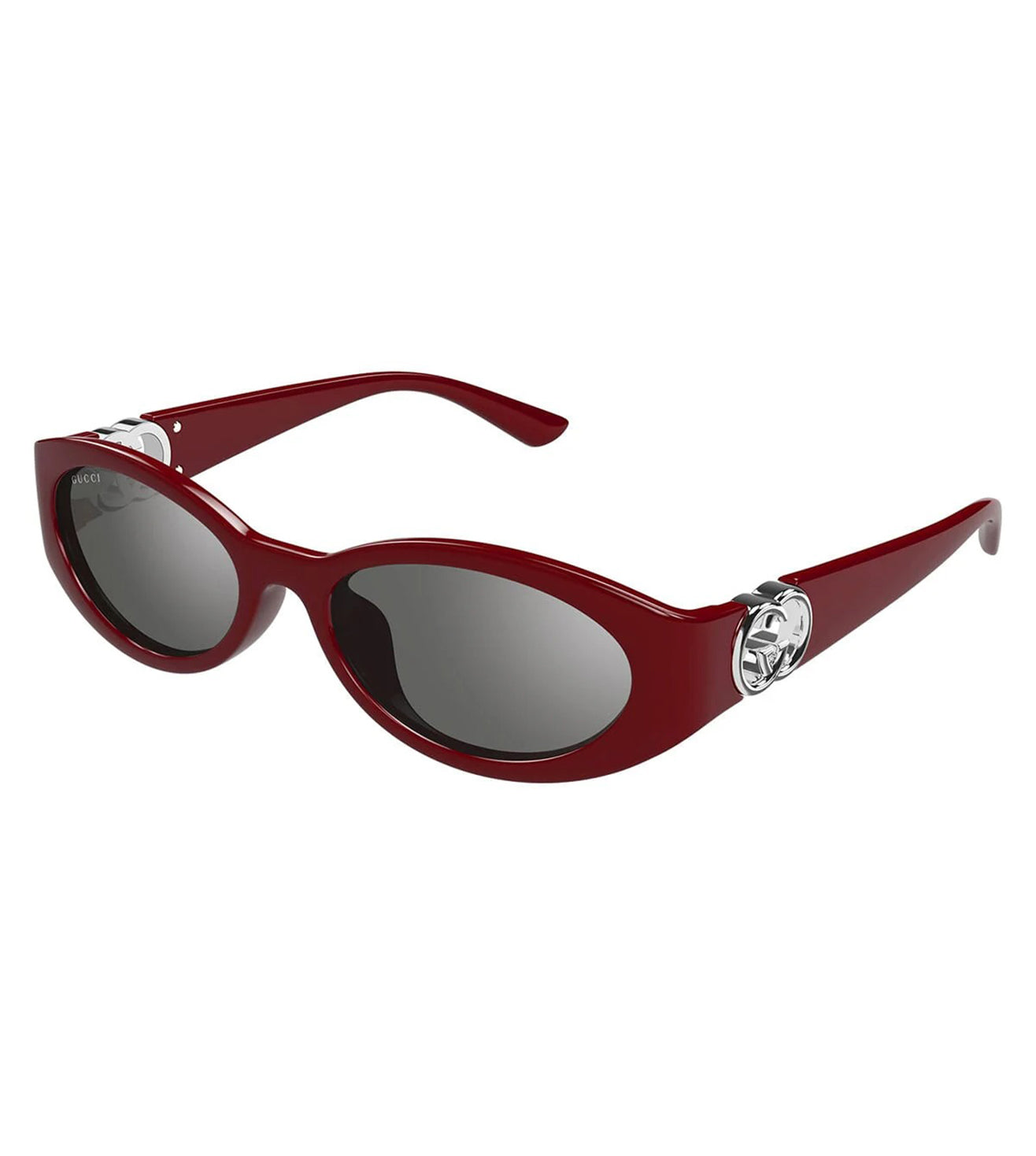 Gucci Women's Grey Oval Sunglasses