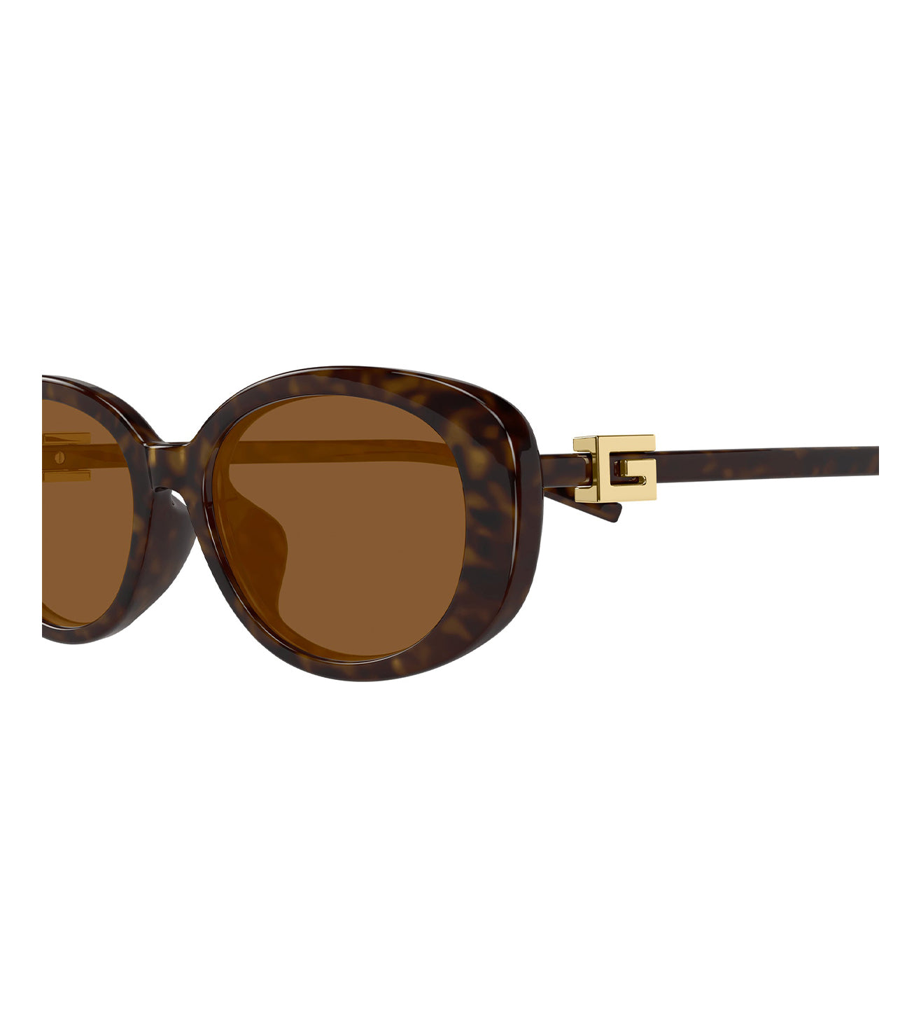 Gucci Women's Brown Oval Sunglasses