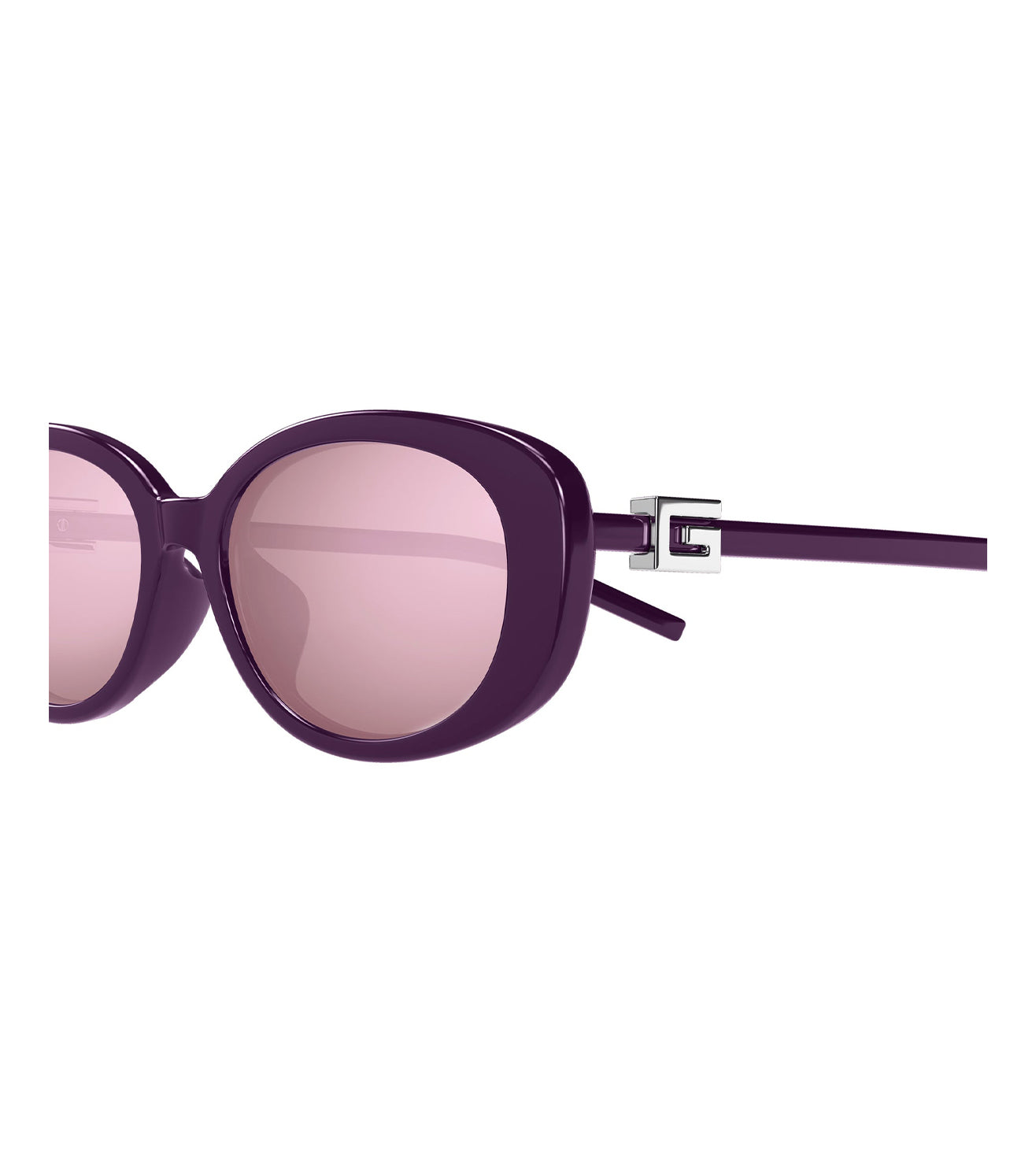 Gucci Women's Purple Oval Sunglasses