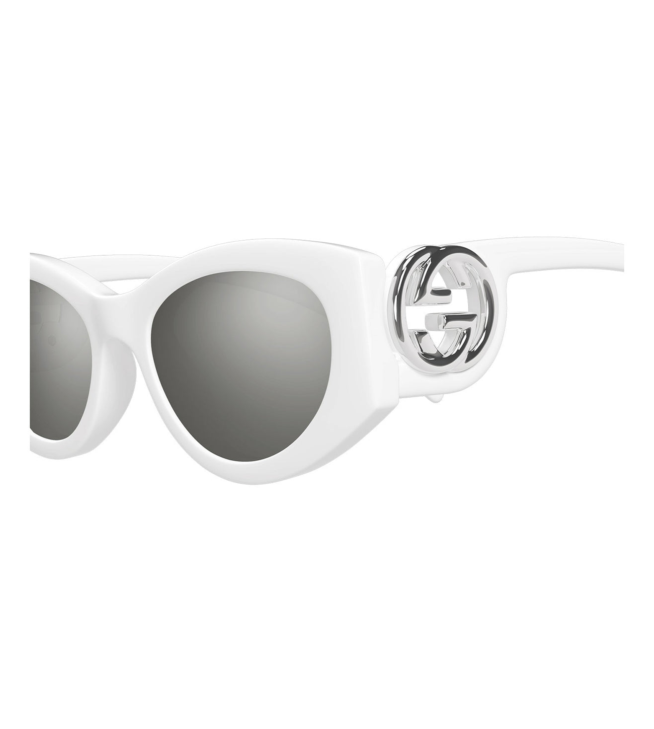 Gucci Women's Grey Cat-Eye Sunglasses