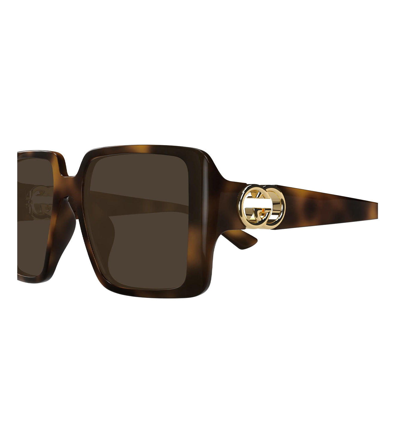 Gucci Women's Brown Square Sunglasses