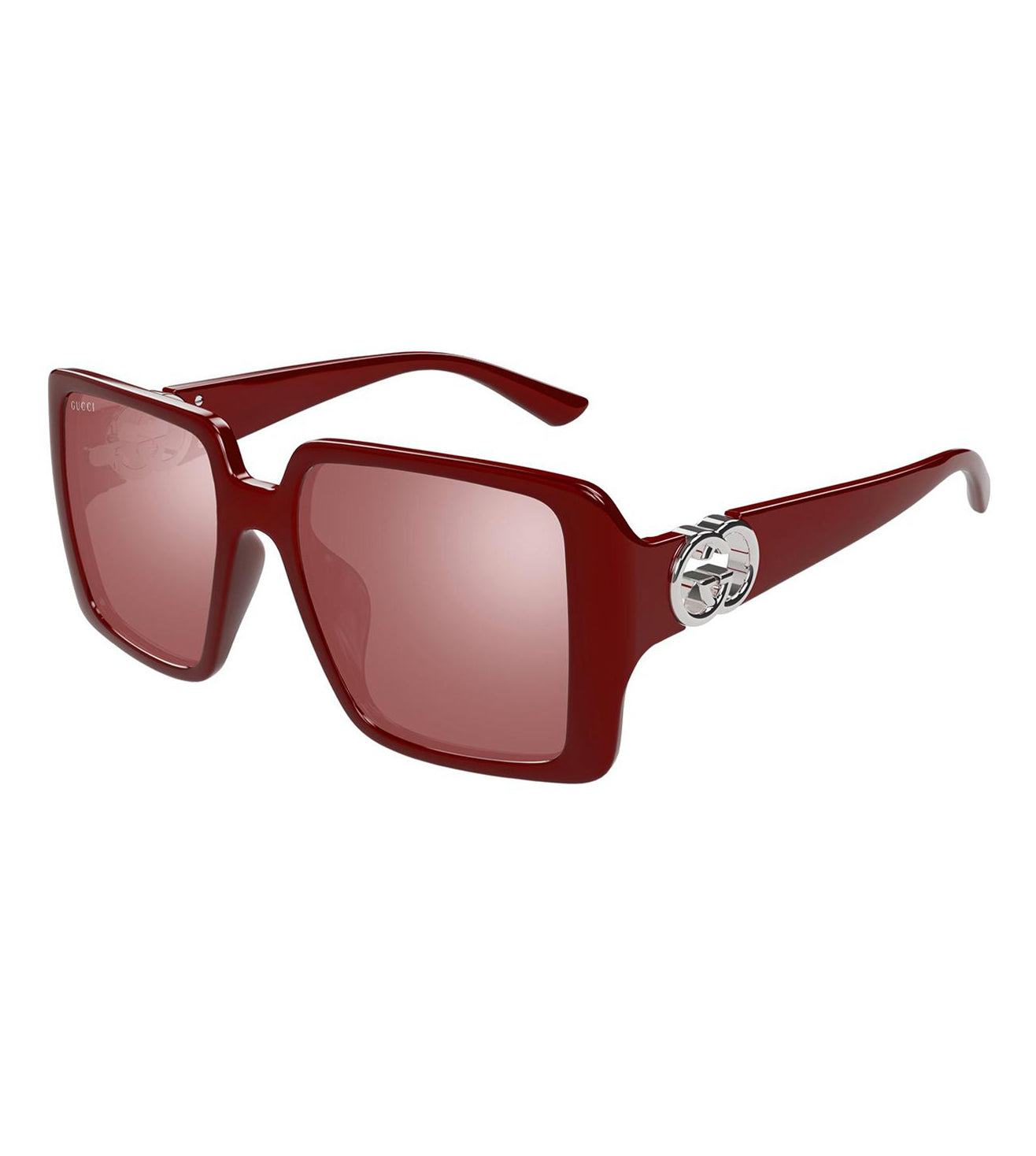 Gucci Women's Burgundy Square Sunglasses