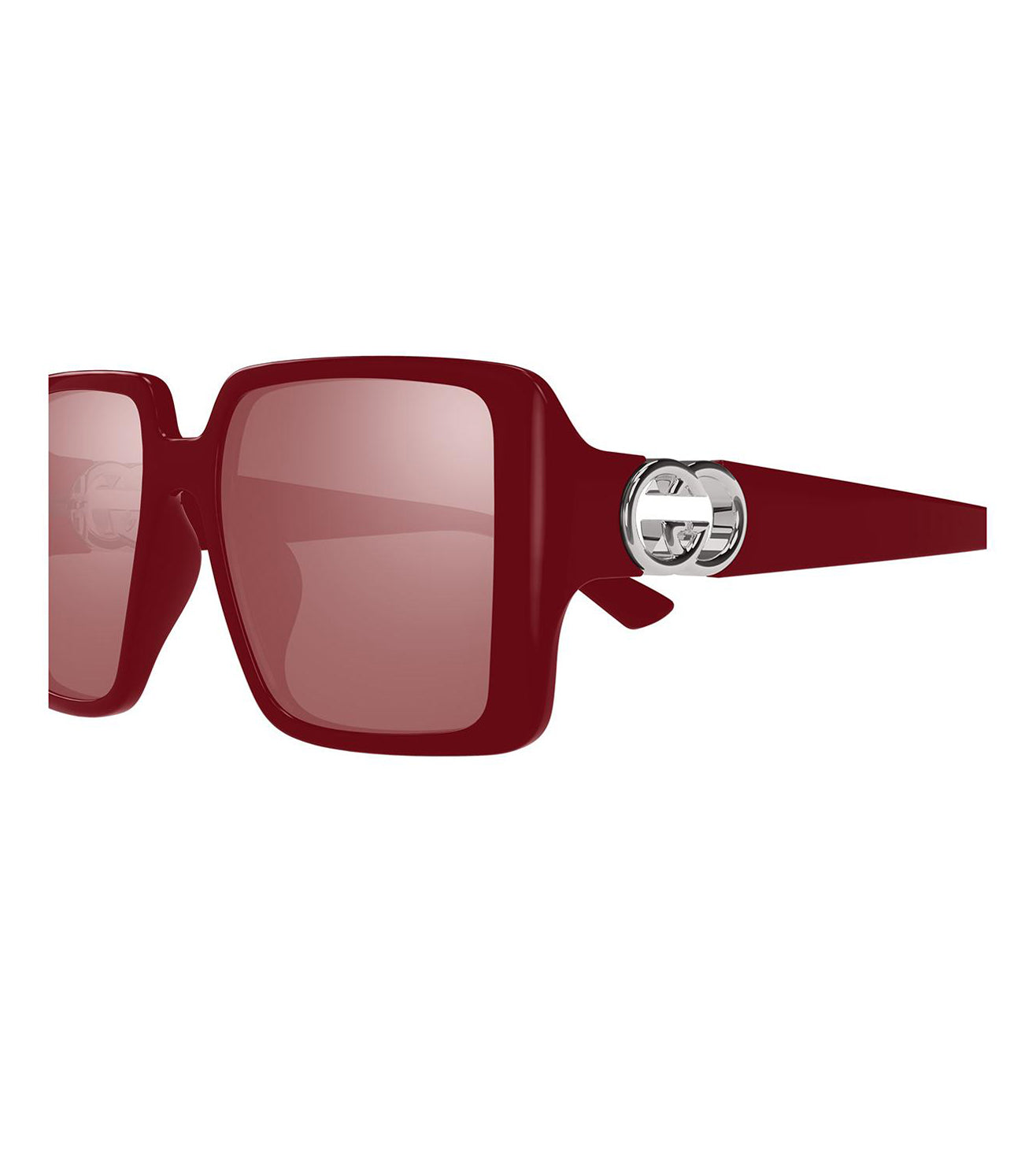 Gucci Women's Burgundy Square Sunglasses