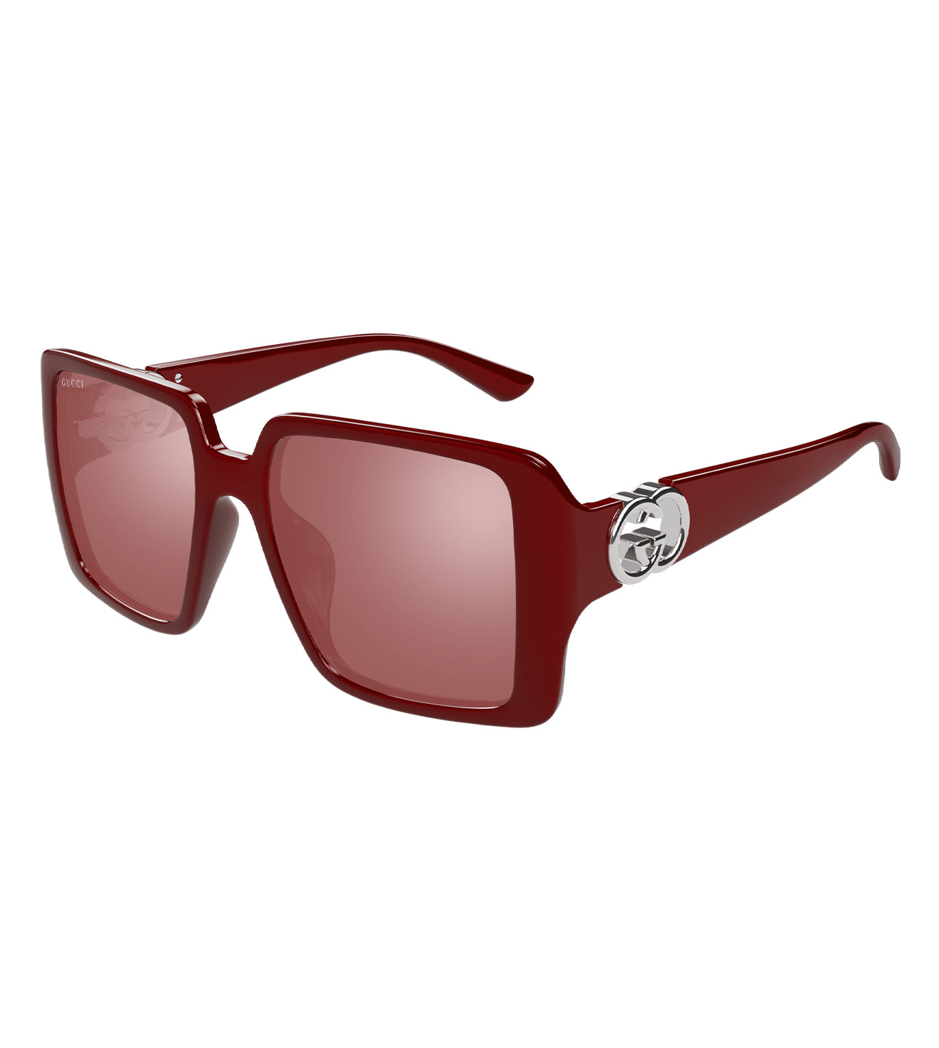 Gucci Women's Burgundy Square Sunglasses
