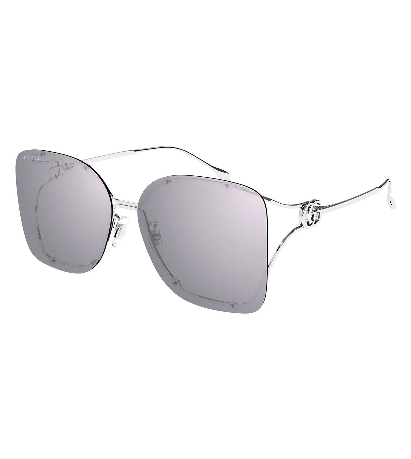 Gucci Women's Flash Grey Square Sunglasses