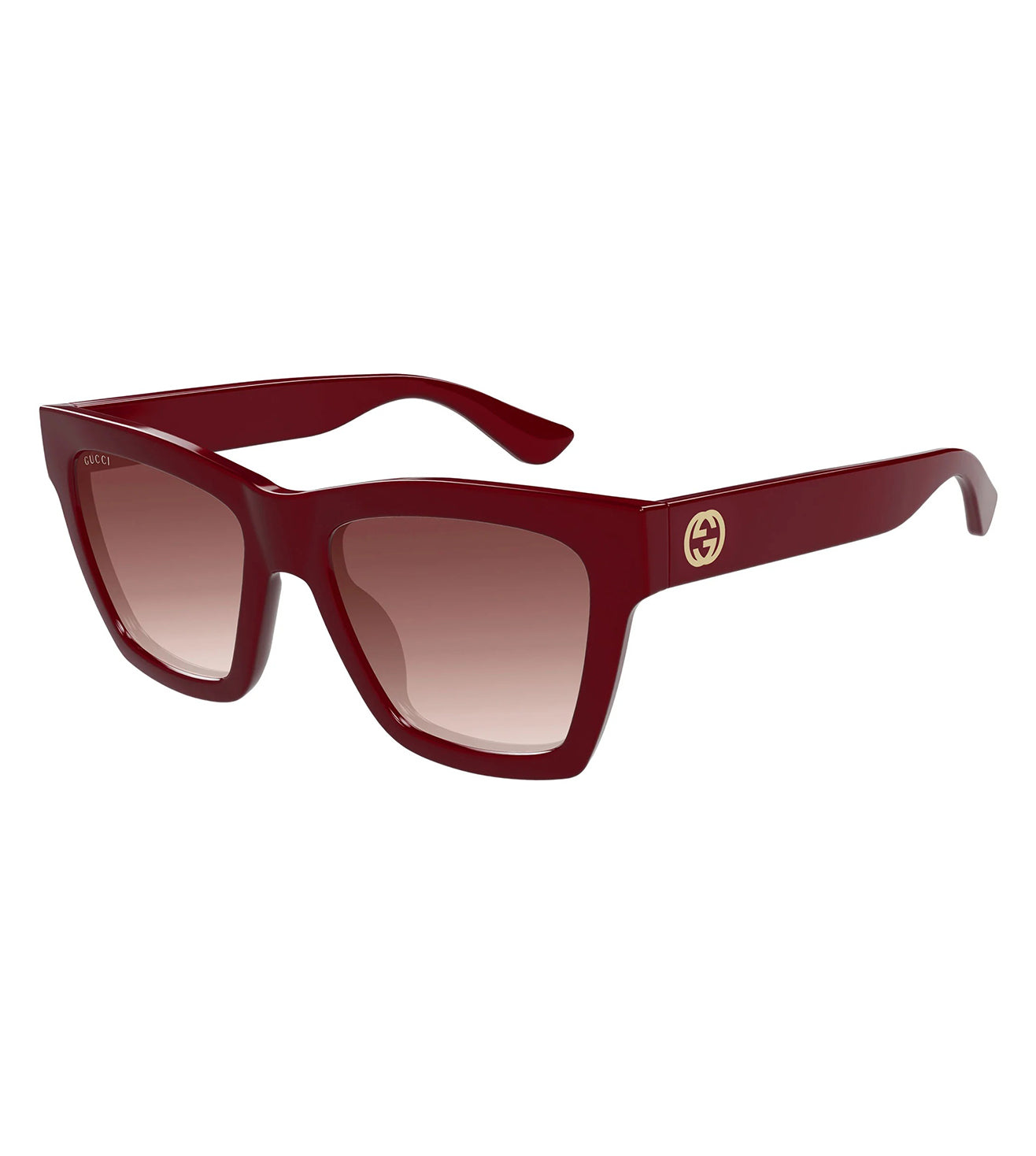 Gucci Women's Burgundy Cat-Eye Sunglasses