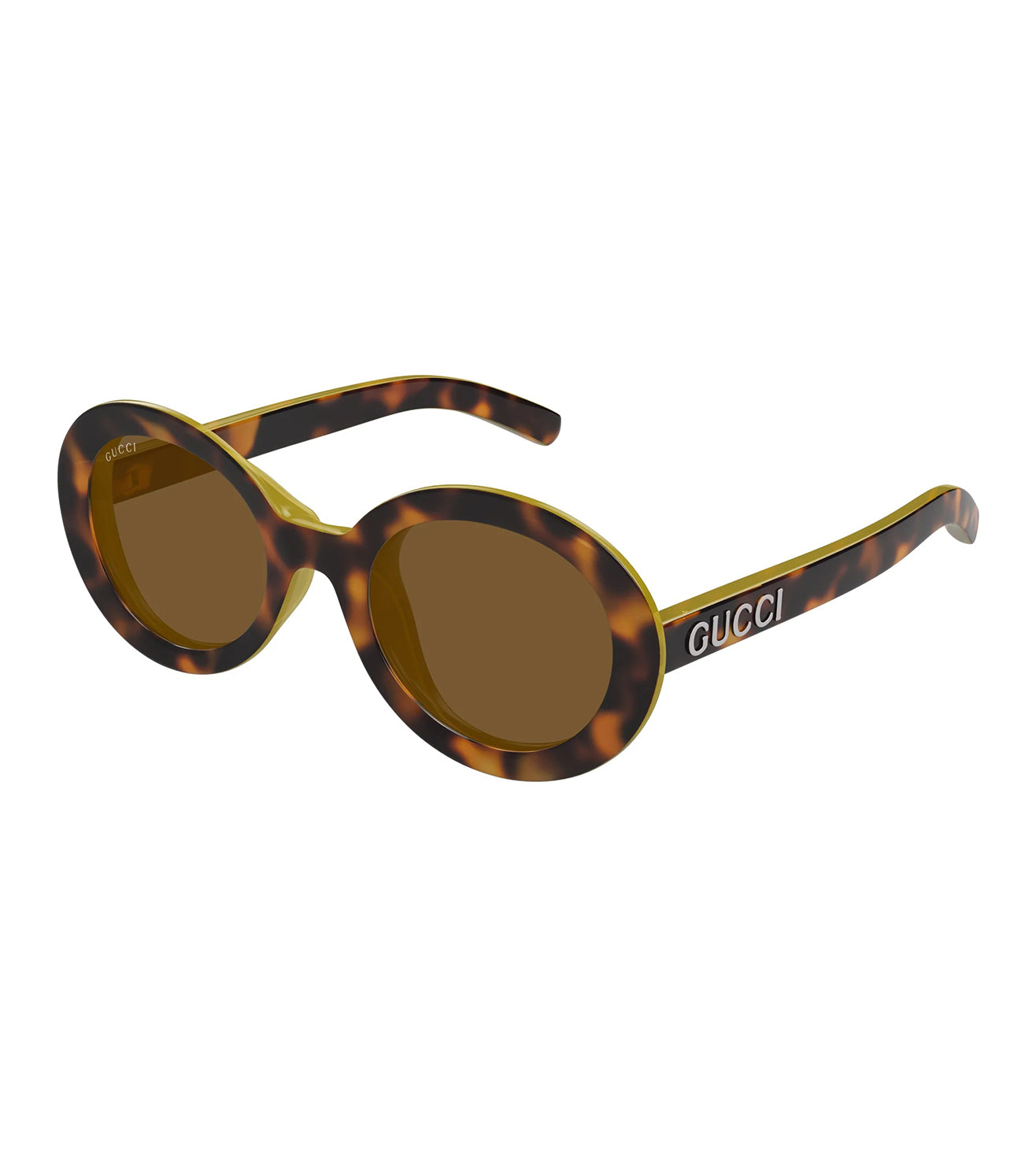 Gucci Women's Brown Round Sunglasses