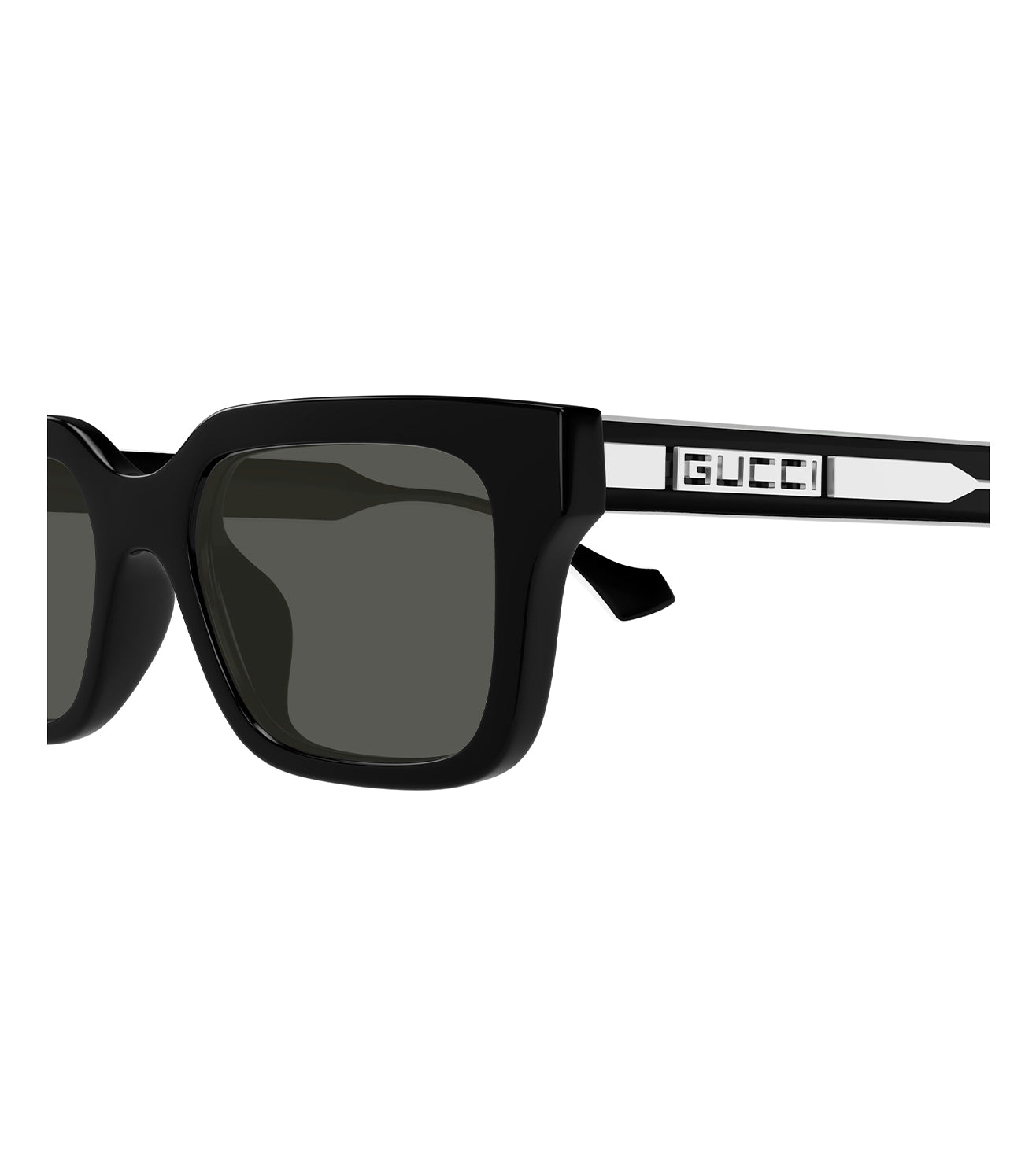 Gucci Unisex Grey Square Sunglasses
