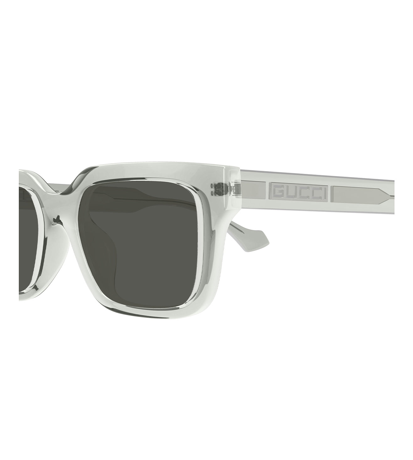 Gucci Unisex Grey Square Sunglasses