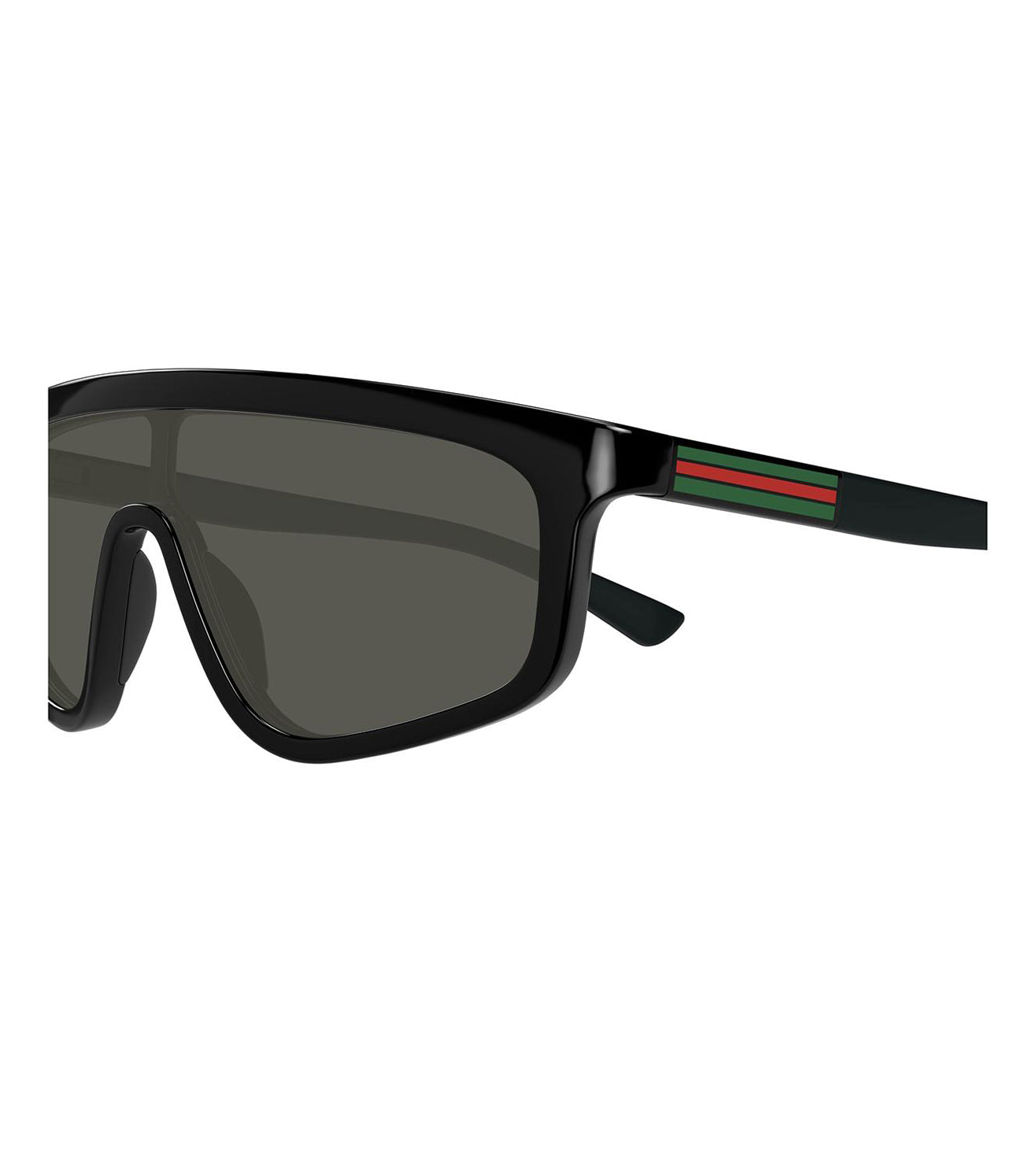 Gucci Unisex Grey Shield Sunglasses