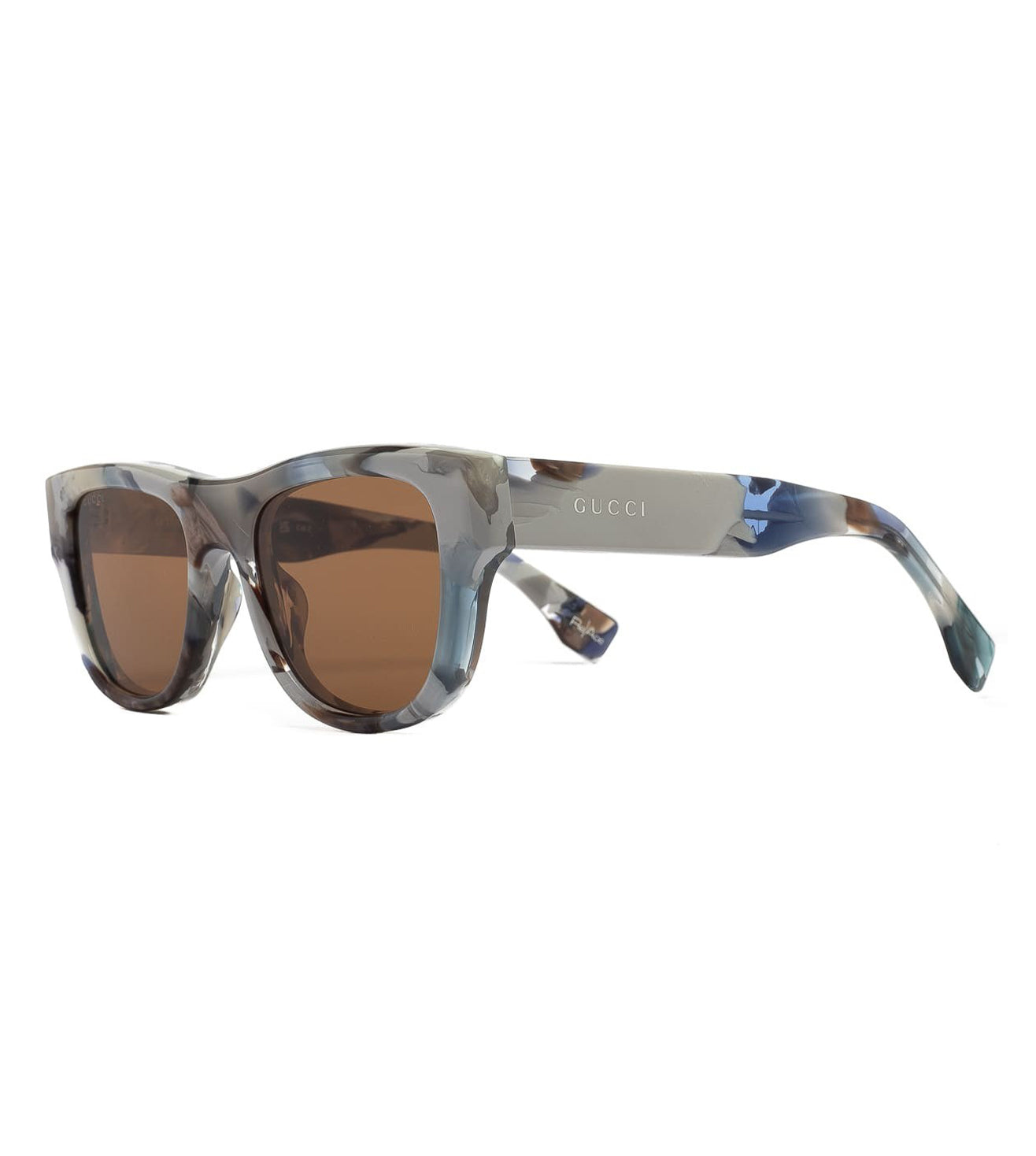 Gucci Unisex Brown Square Sunglasses