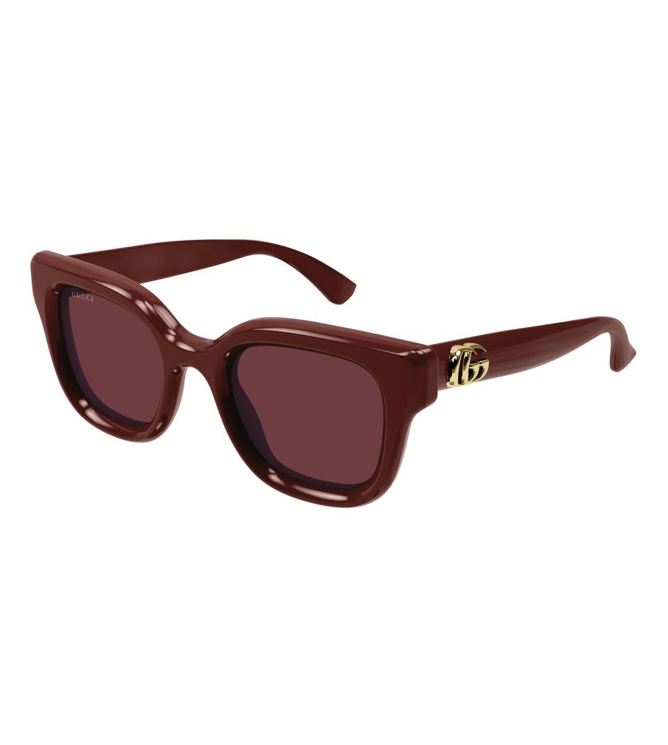 Gucci Women's Burgundy Square Sunglasses
