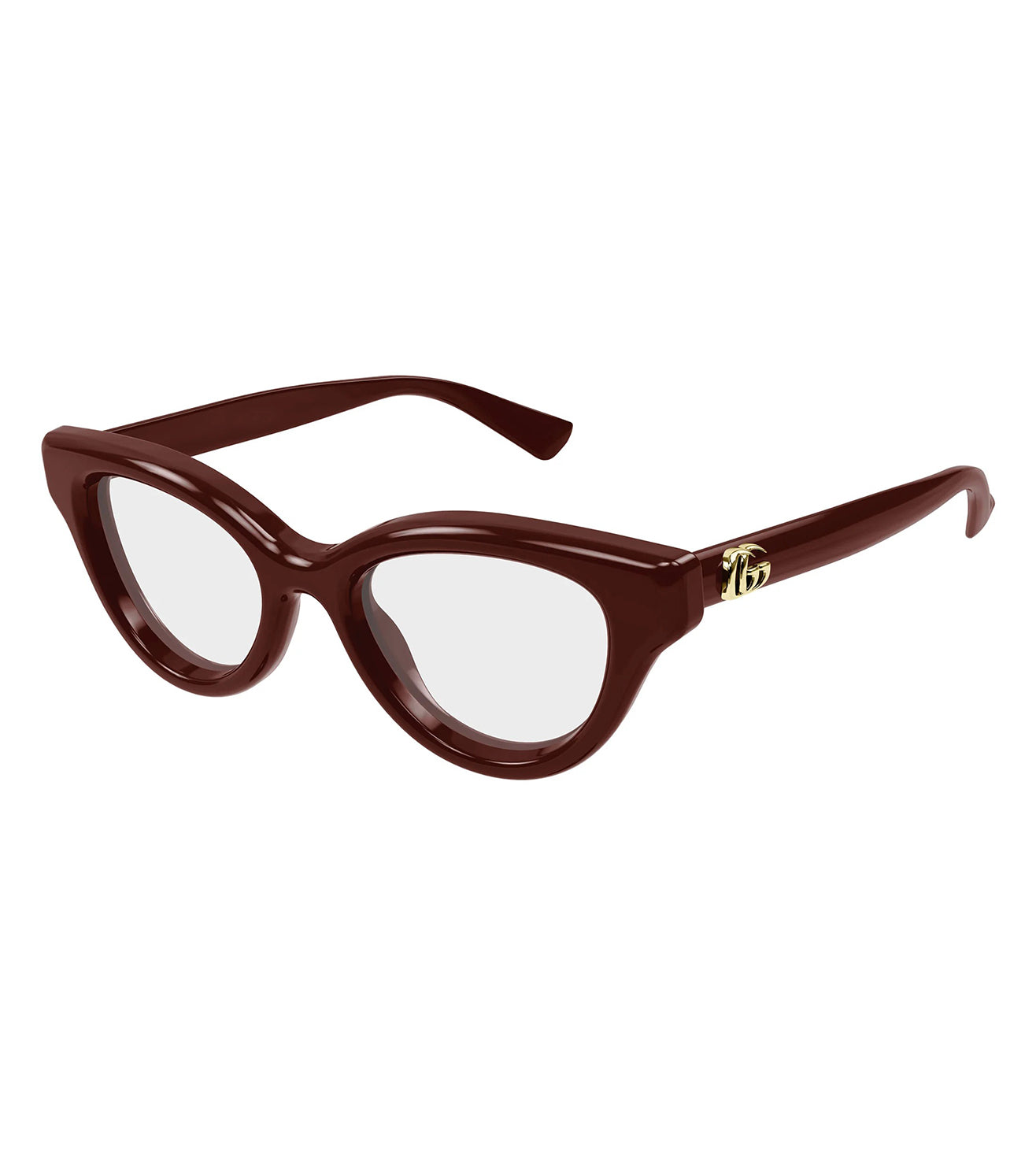 Gucci Women's Burgundy Cat-Eye Optical Frame
