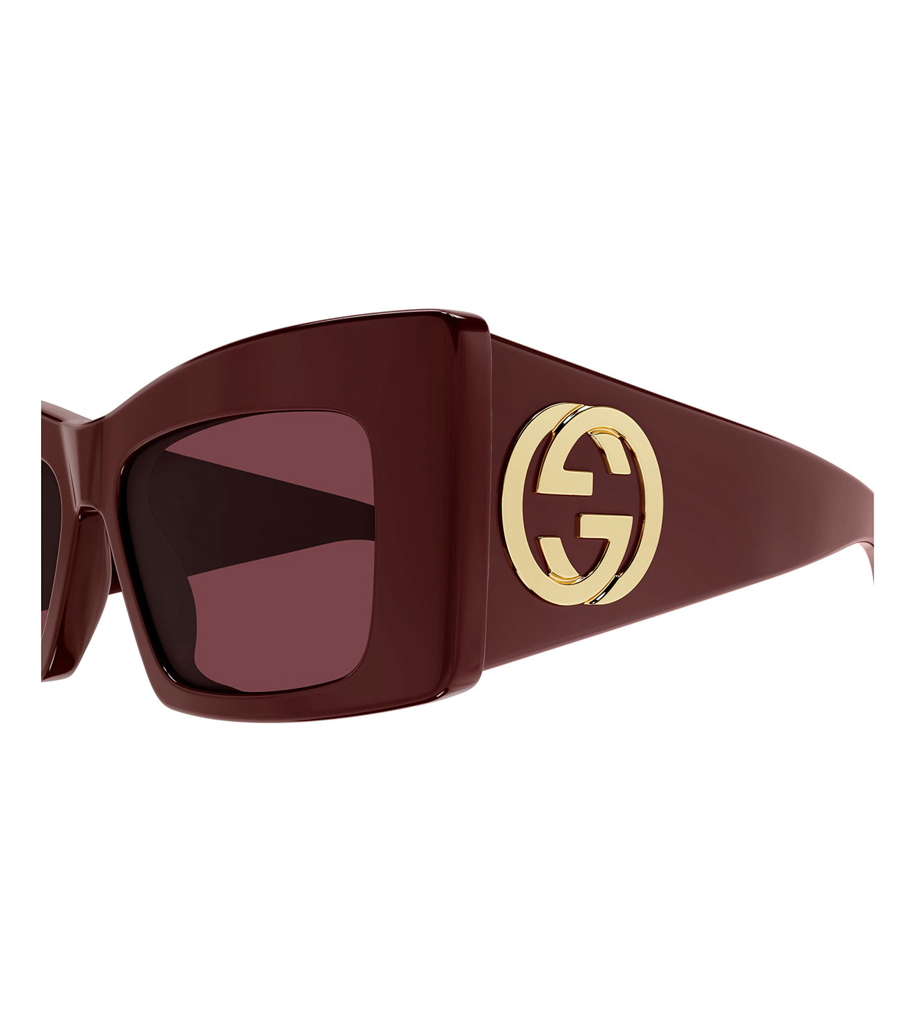 Gucci Women's Burgundy Cat-Eye Sunglasses