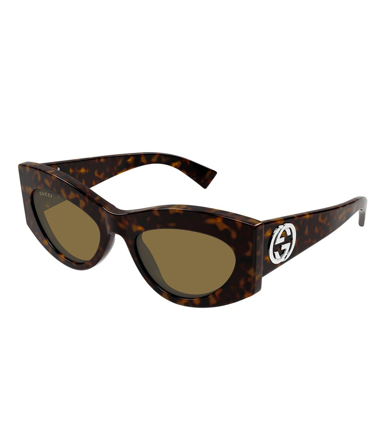 Gucci Women's Brown Cat-Eye Sunglasses