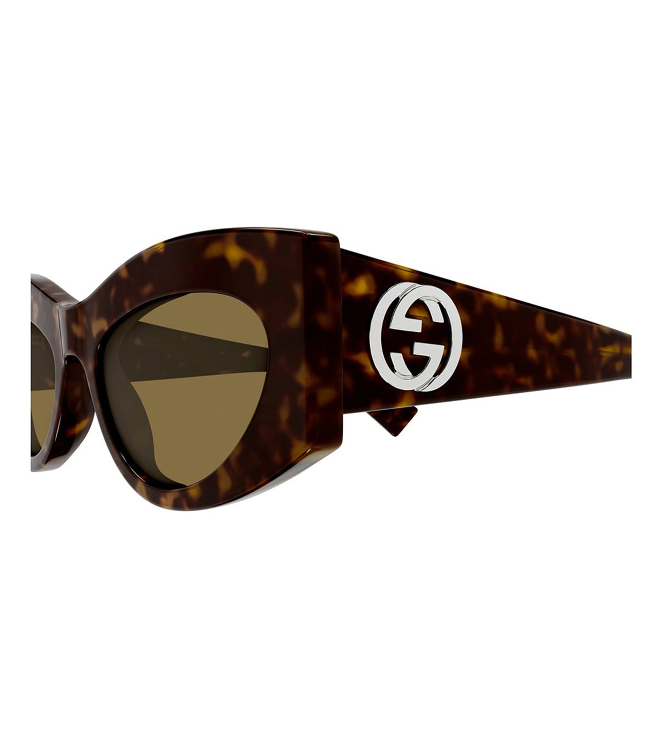 Gucci Women's Brown Cat-Eye Sunglasses
