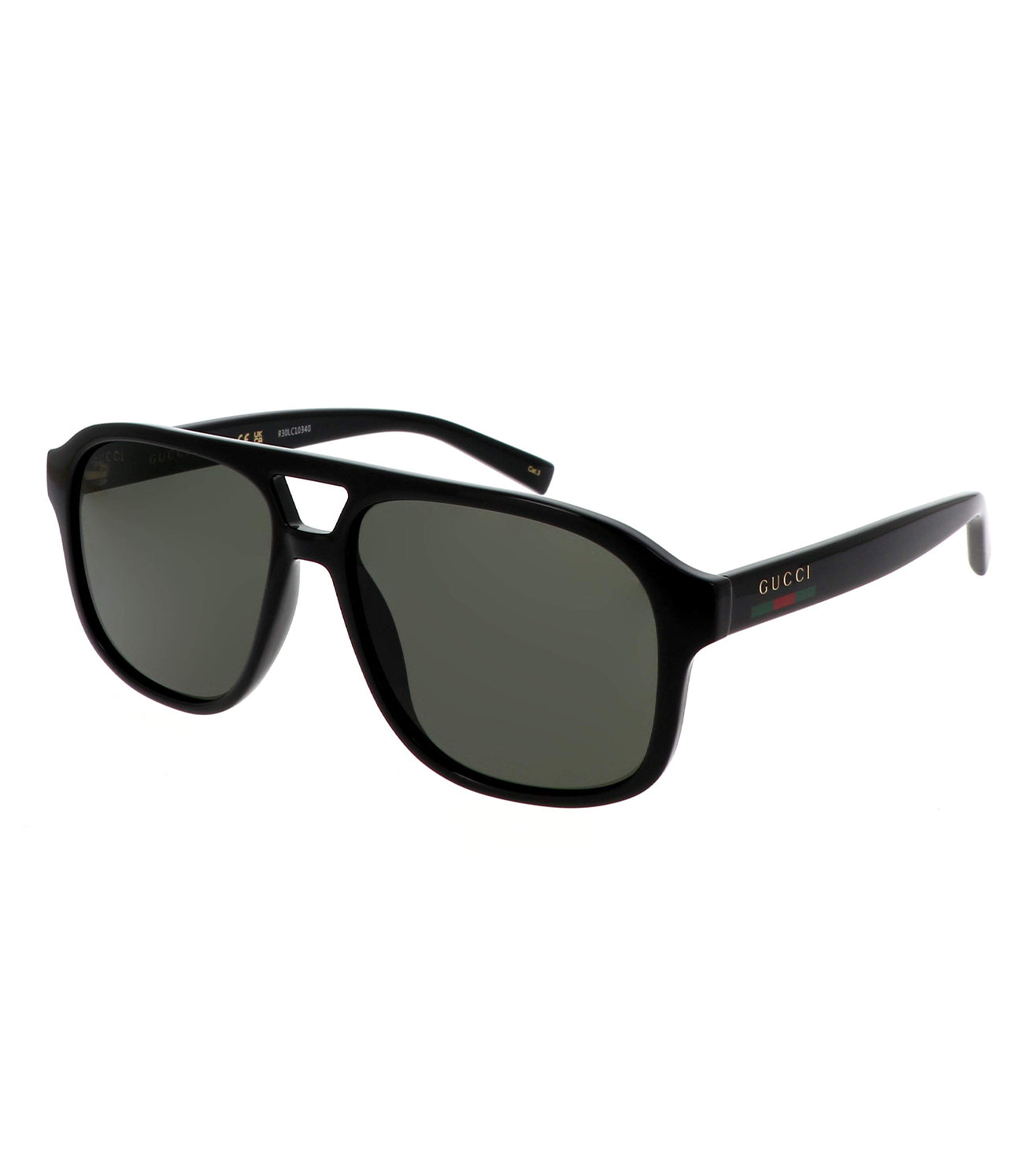 Gucci Men's Grey Aviator Sunglasses