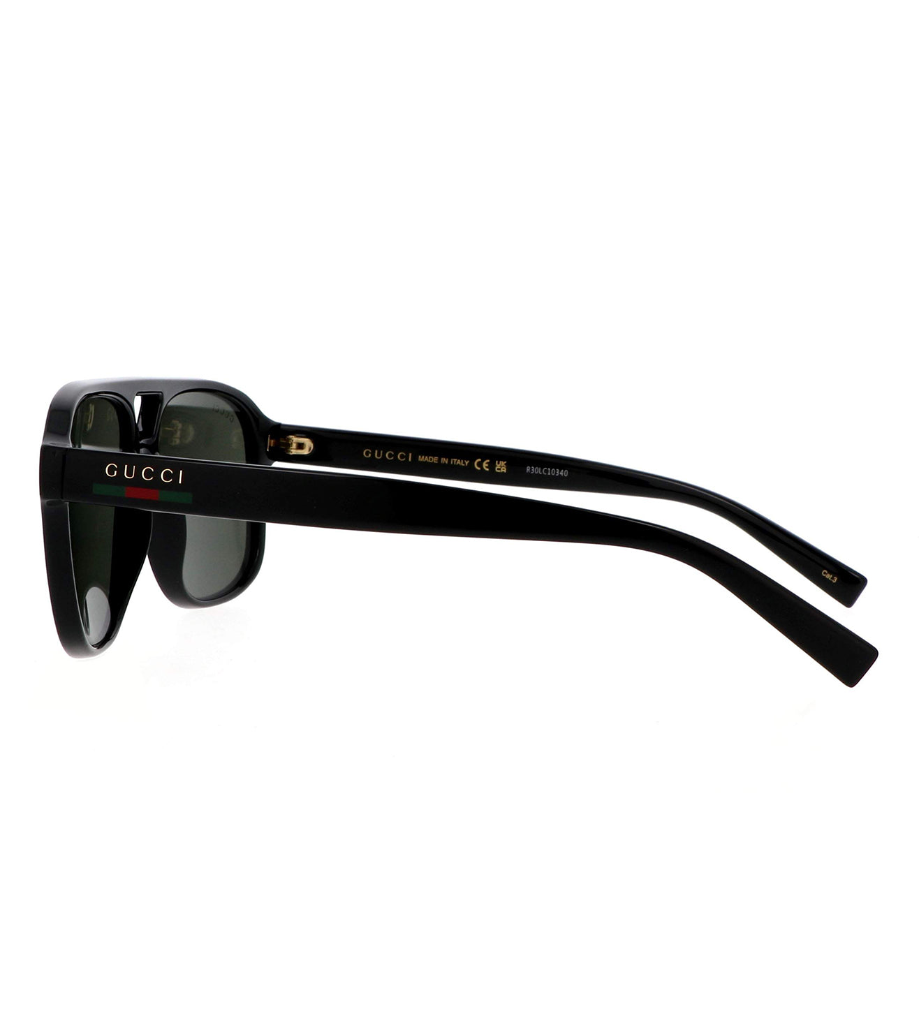 Gucci Men's Grey Aviator Sunglasses