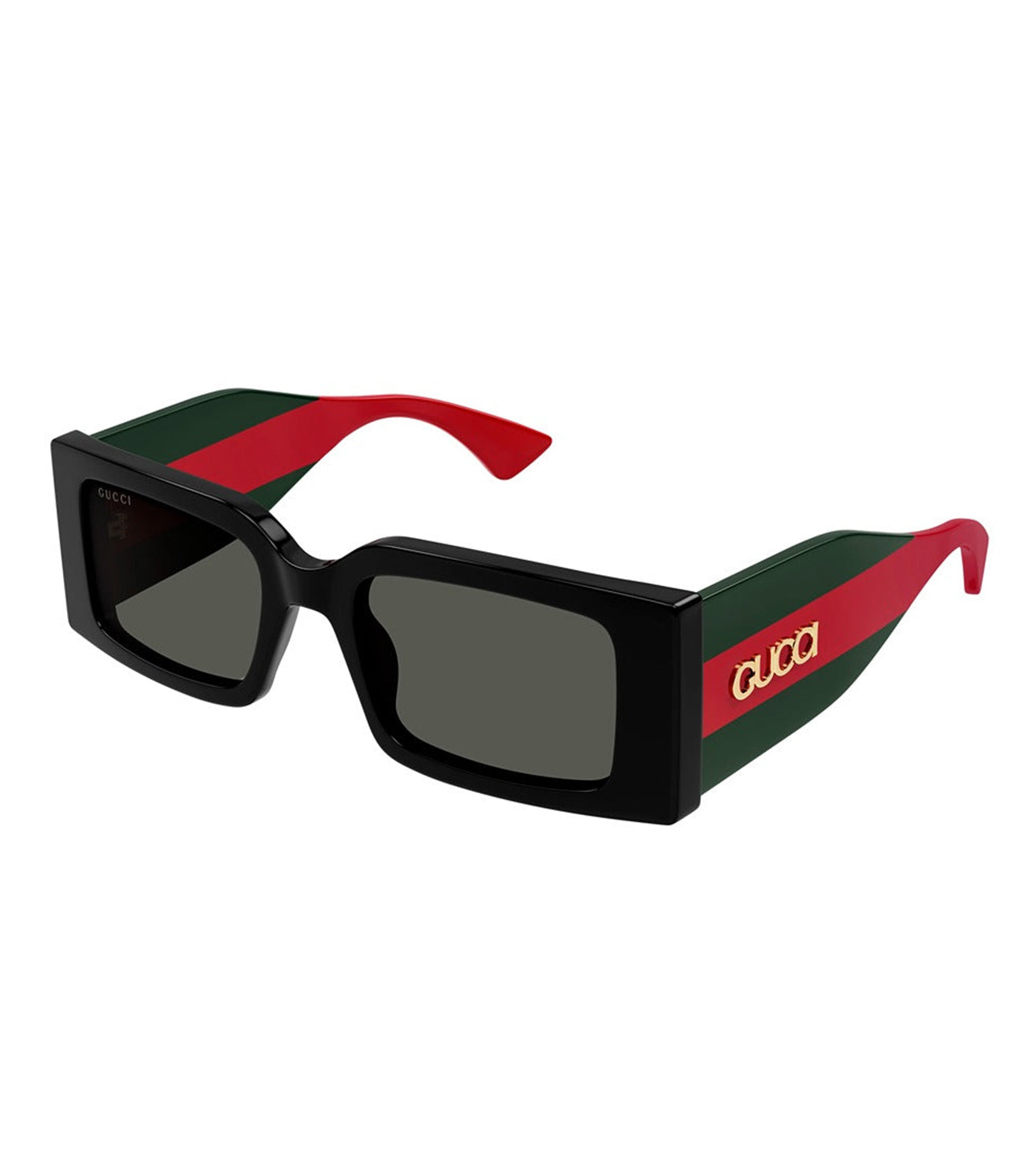 Gucci Women's Grey Rectangular Sunglasses