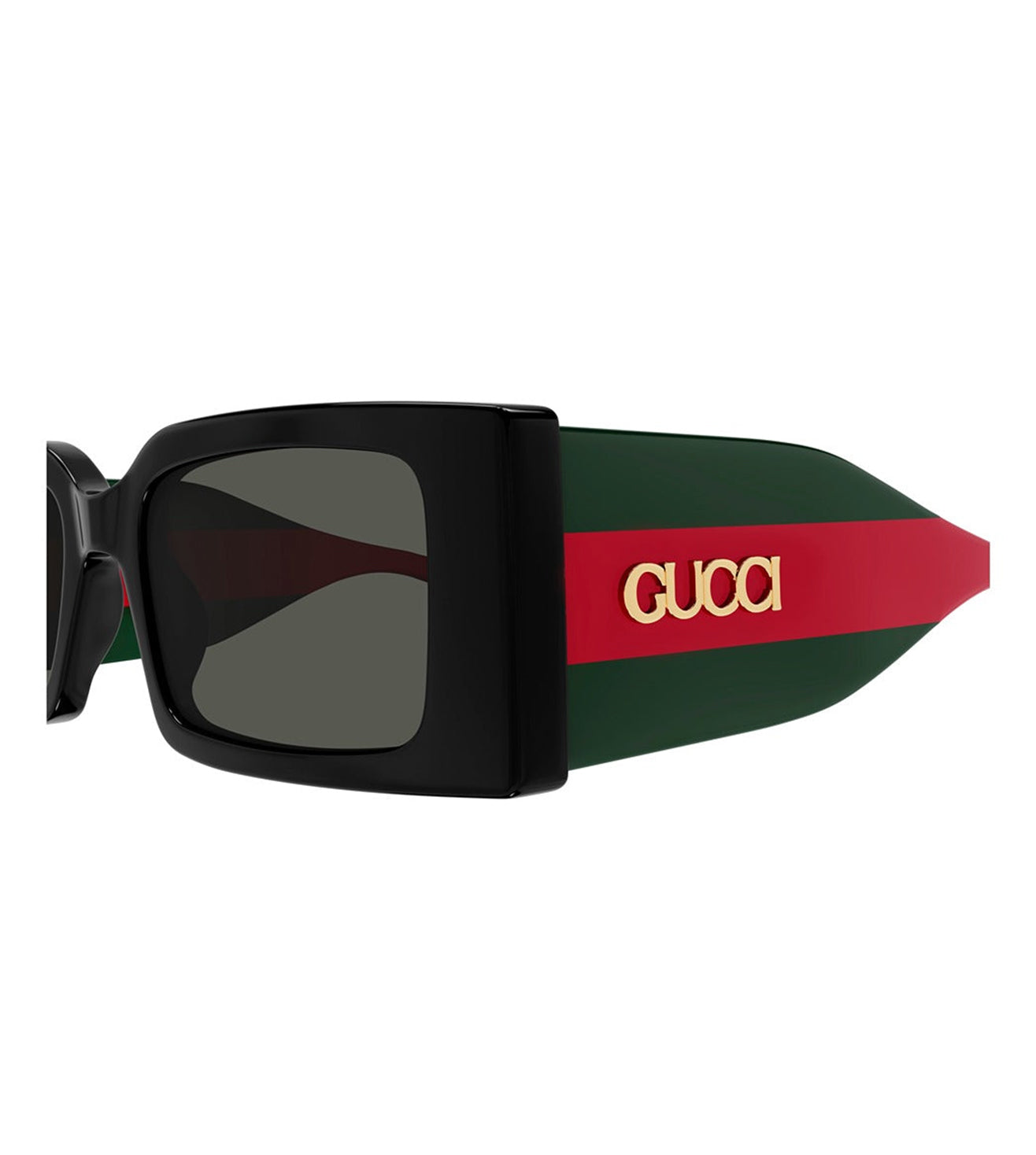 Gucci Women's Grey Rectangular Sunglasses