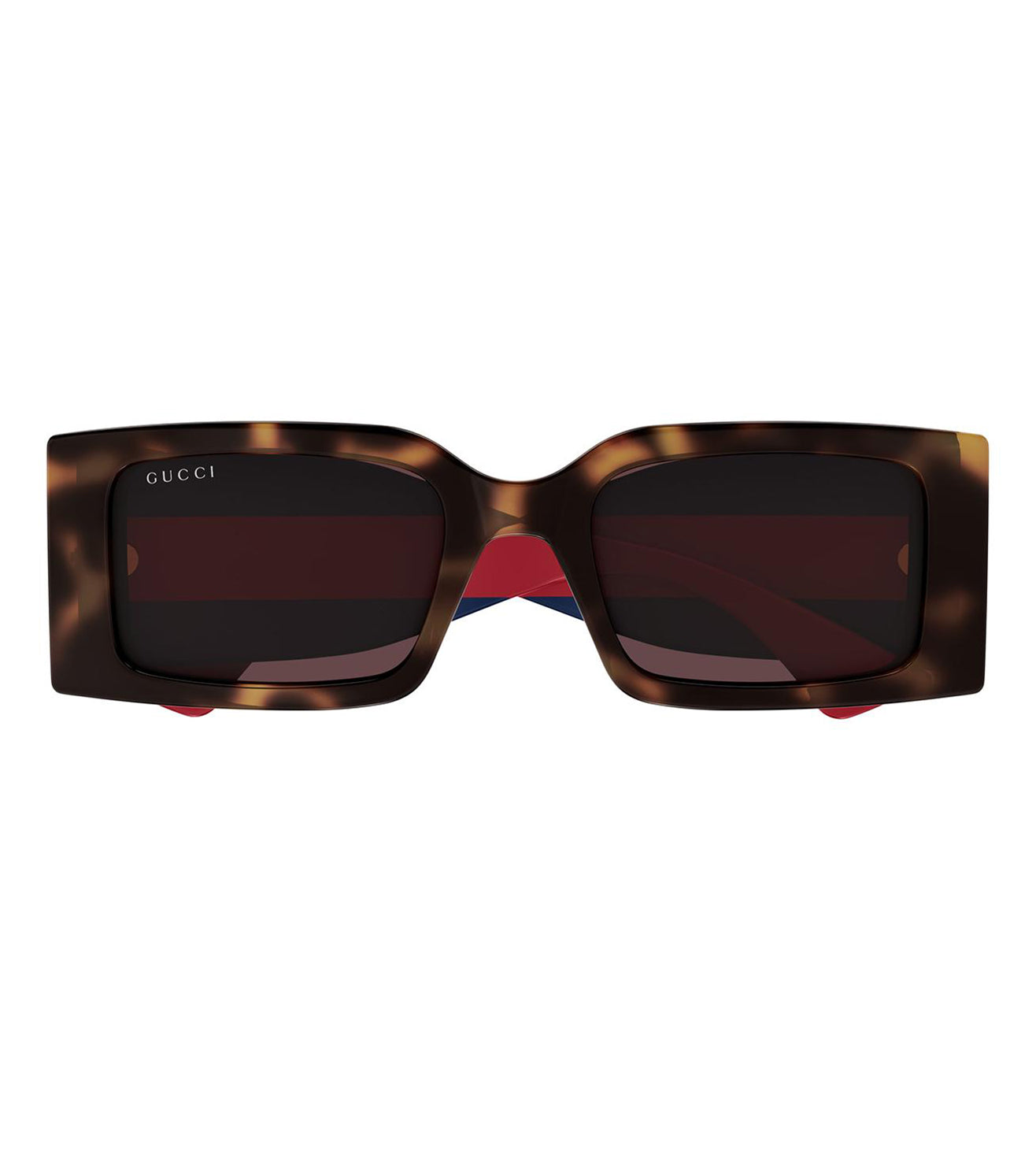 Gucci Women's Red Rectangular Sunglasses