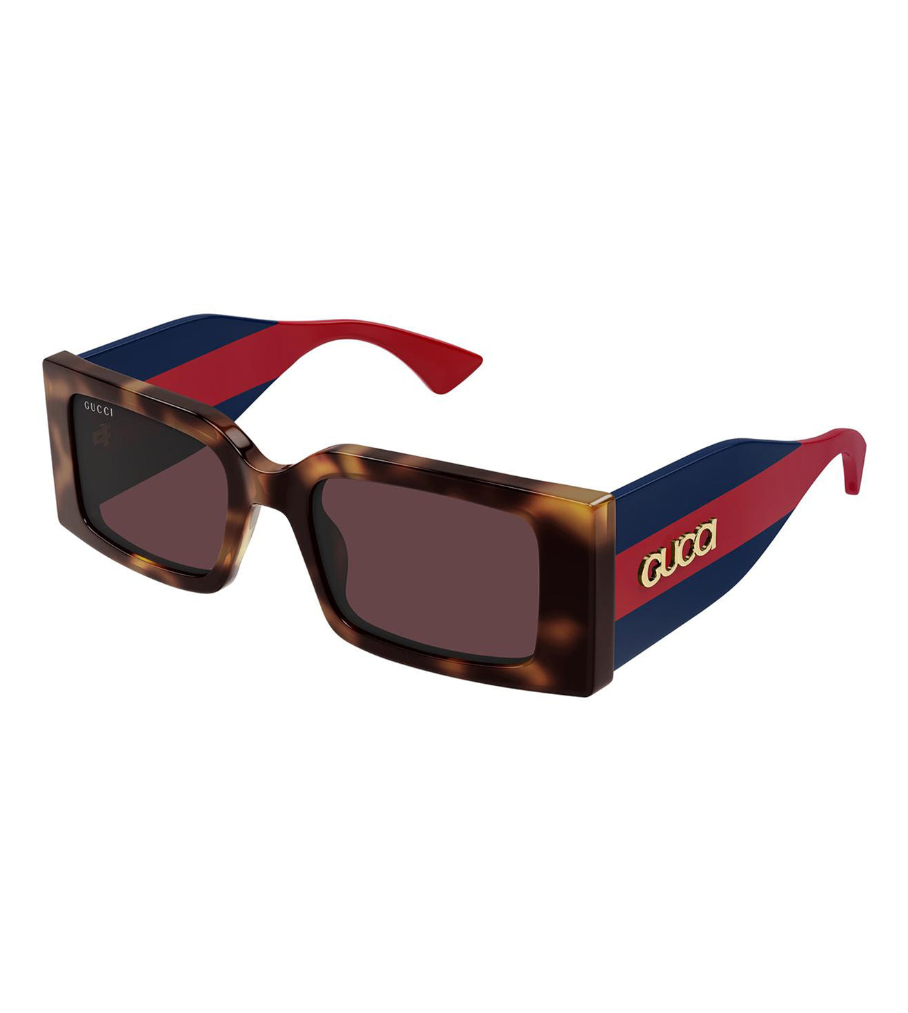 Gucci Women's Red Rectangular Sunglasses