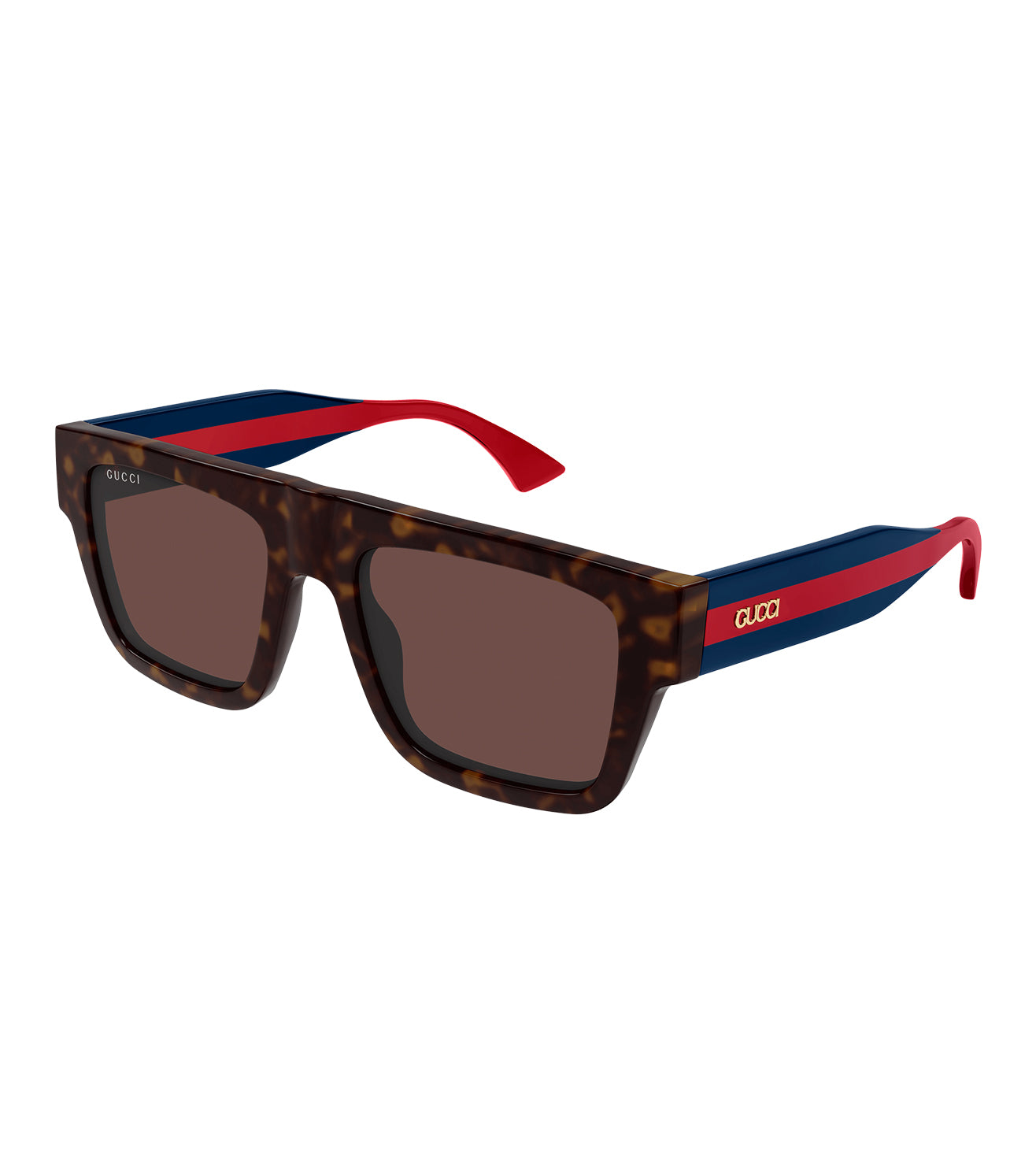 Gucci Men's Brown Square Sunglasses