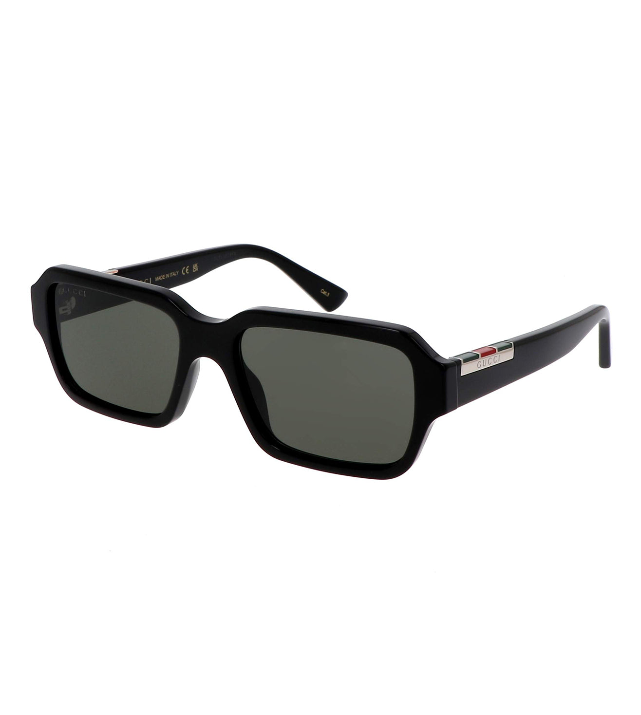 Gucci Unisex Grey Rectangular Sunglasses