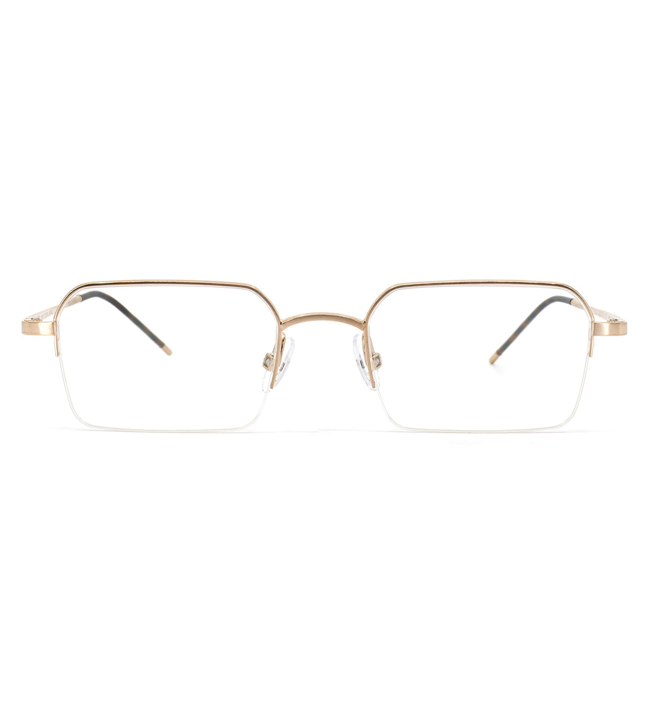 Gotti Unisex Gold Rectangular Optical Frame