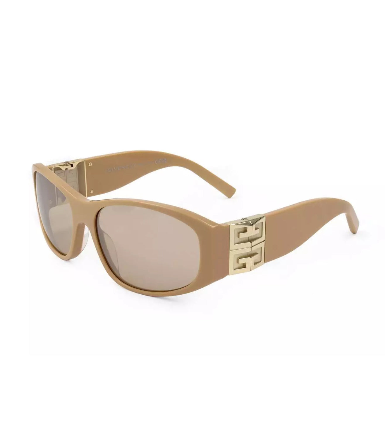 Givenchy Unisex Shiny Beige Square Sunglasses