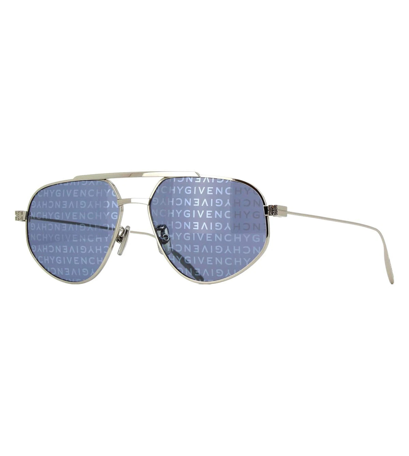 Givenchy Men's Grey with Light Silver Square Sunglasses