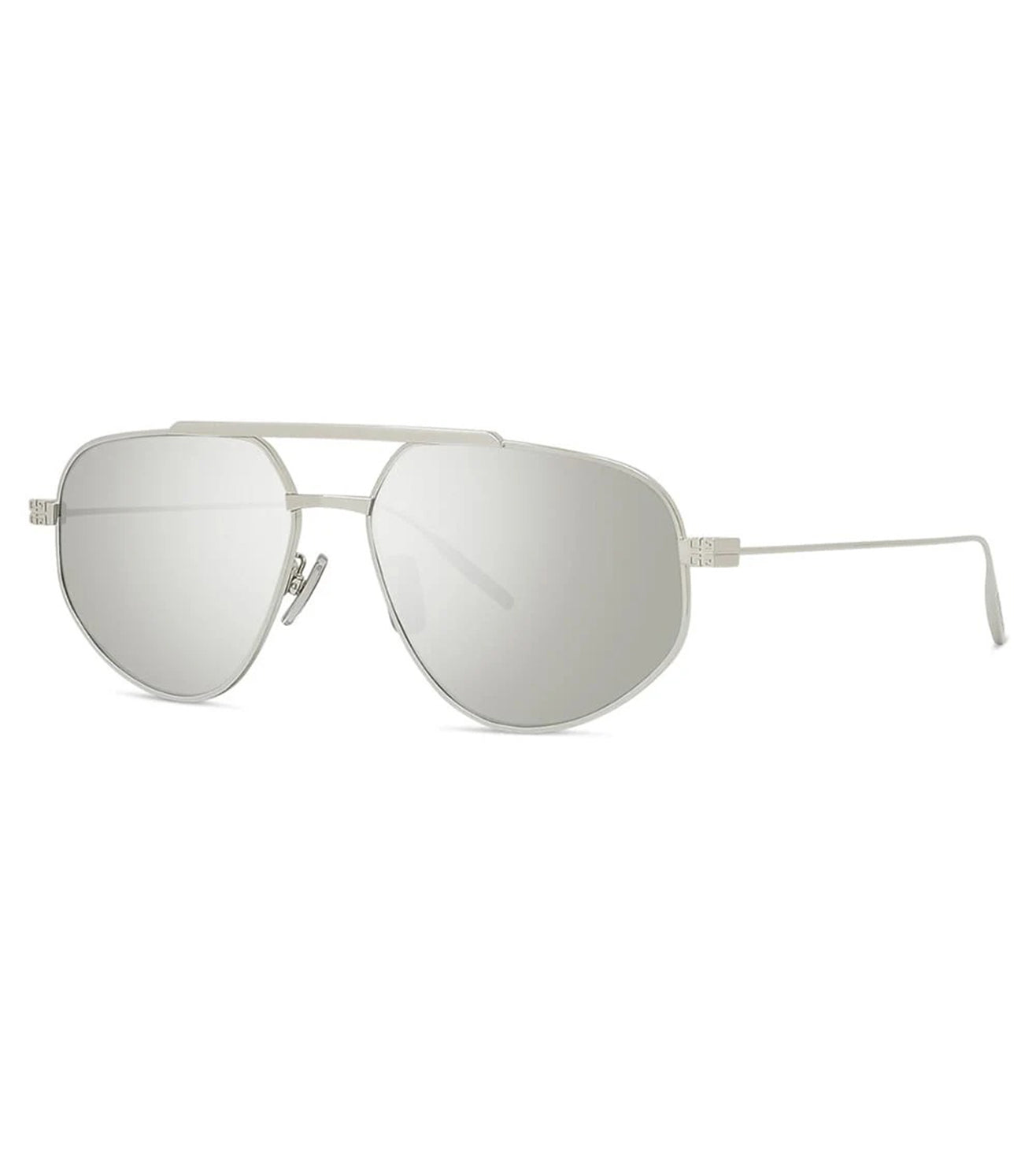 Givenchy Men's Light Silver Square Sunglasses