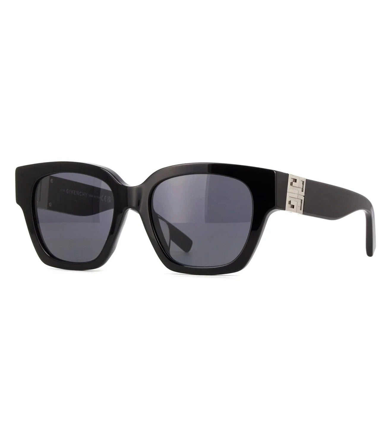 Givenchy Unisex Shiny Black Square Sunglasses